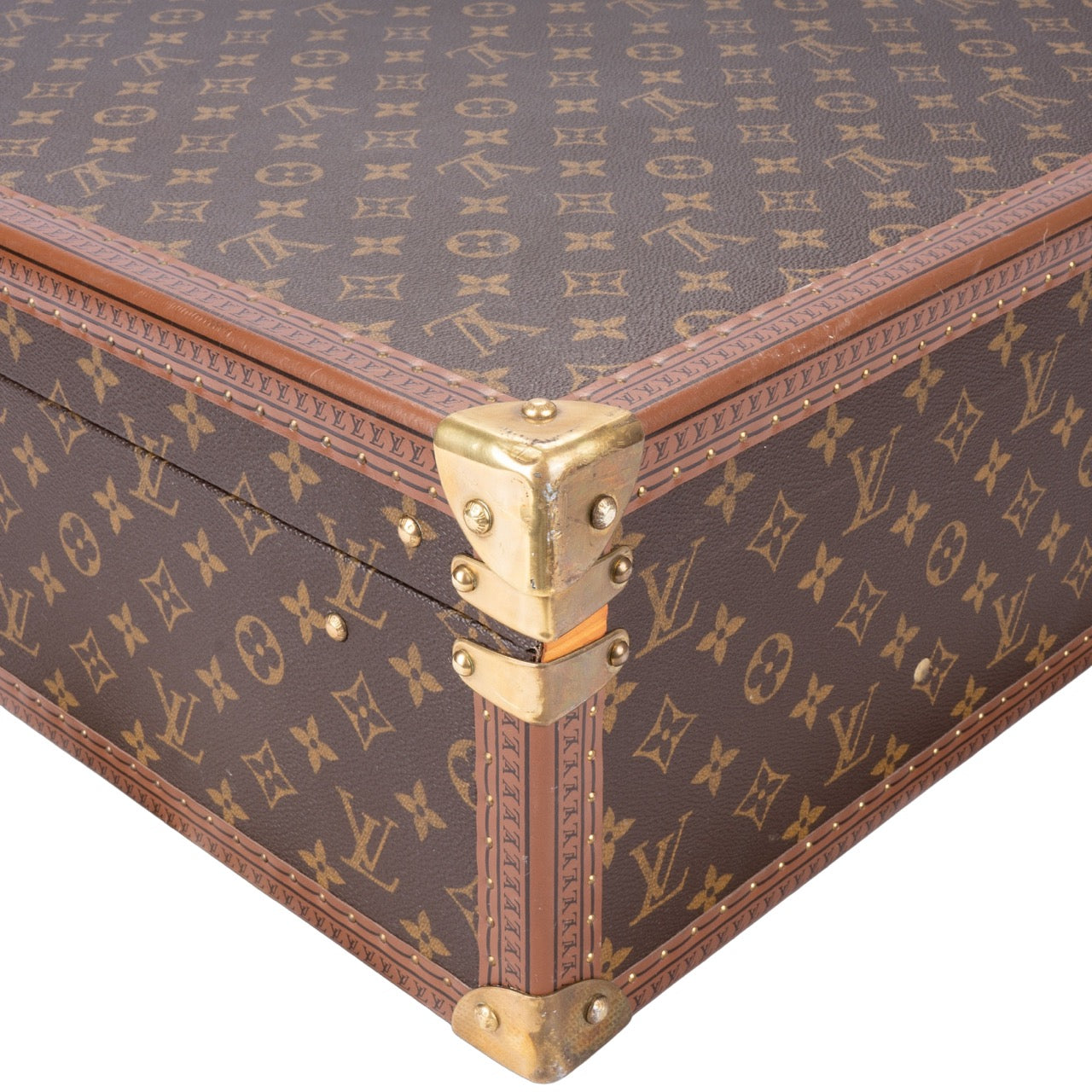 Louis Vuitton Canvas Monogram Bisten 65 Trunk Koffer