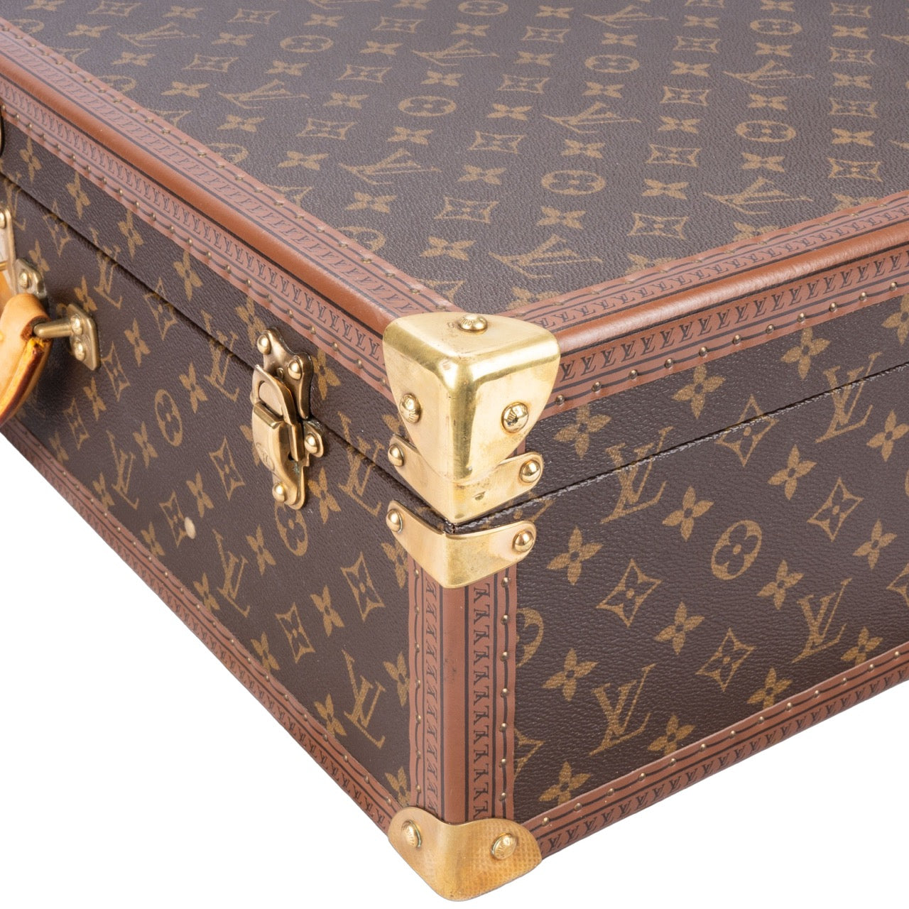 Louis Vuitton Canvas Monogram Bisten 65 Trunk Koffer
