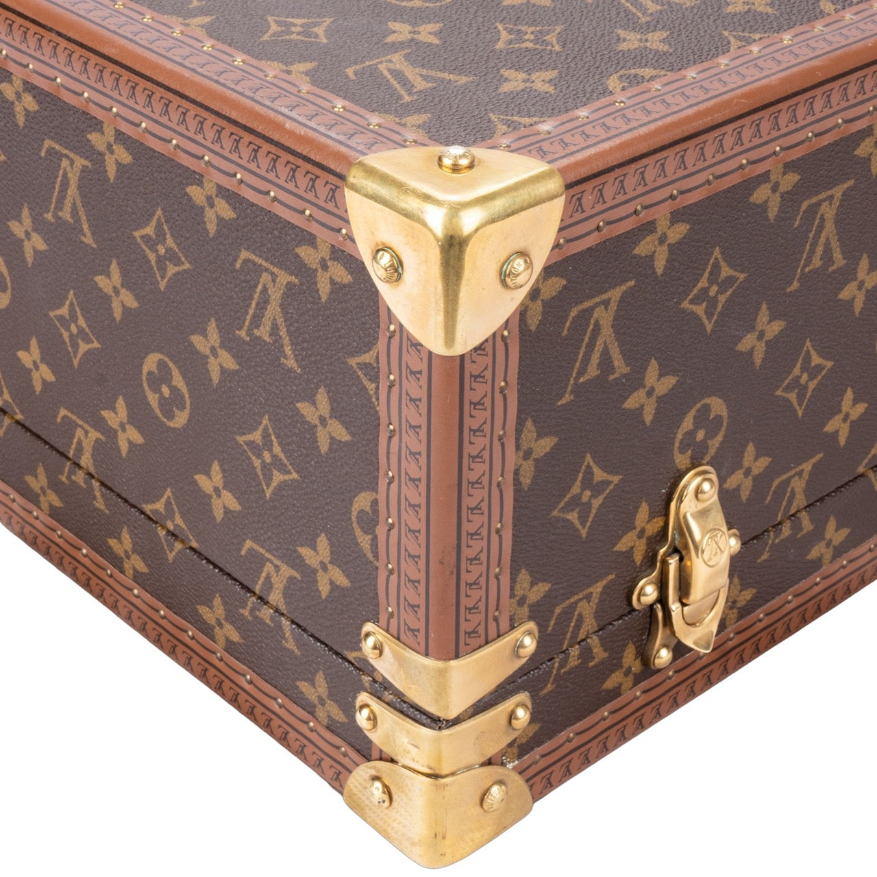 Louis Vuitton Canvas Monogram Bisten 65 Trunk Koffer