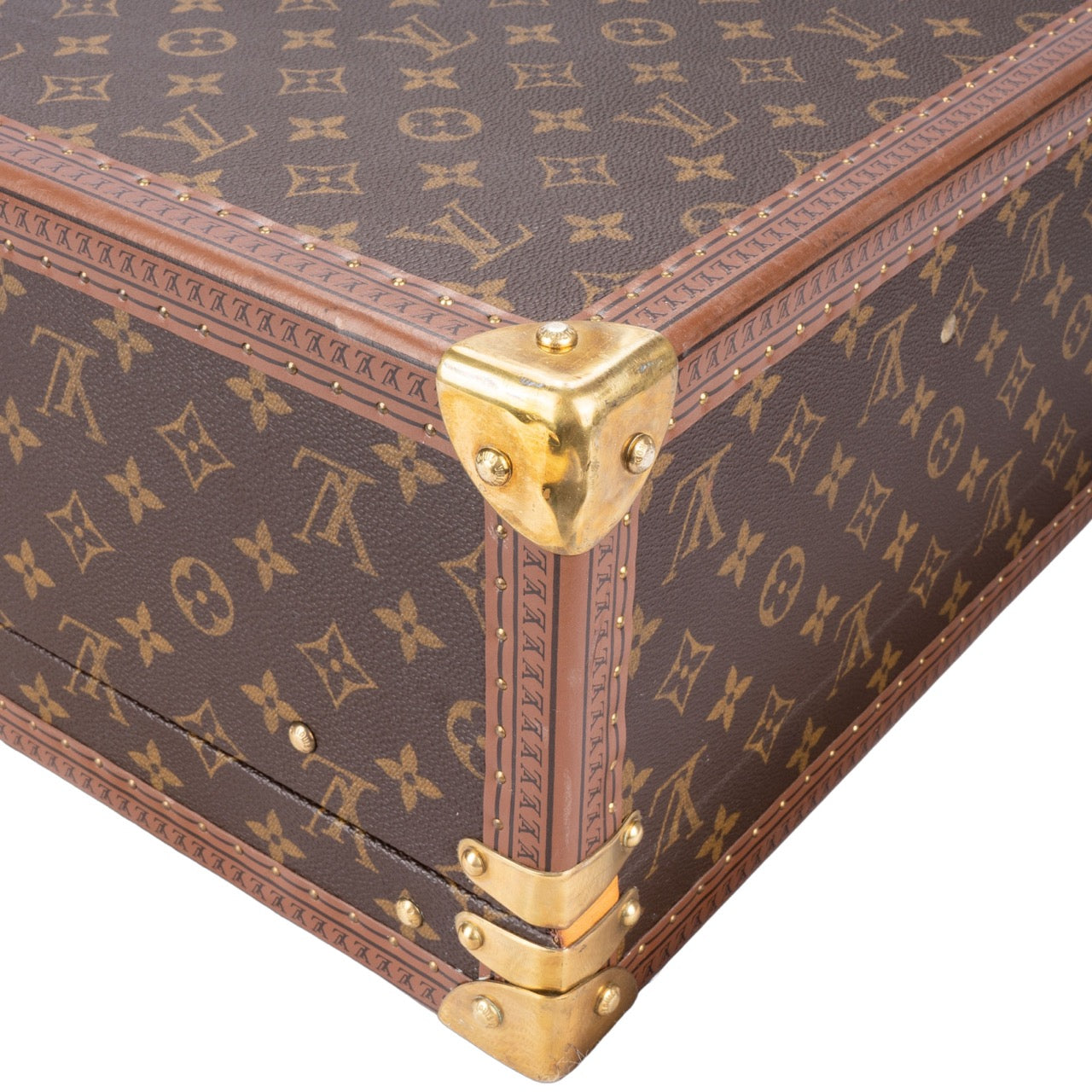 Louis Vuitton Canvas Monogram Bisten 65 Trunk Koffer