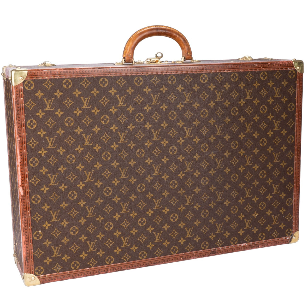 Louis Vuitton Canvas Monogram Bisten 70 Trunk Koffer