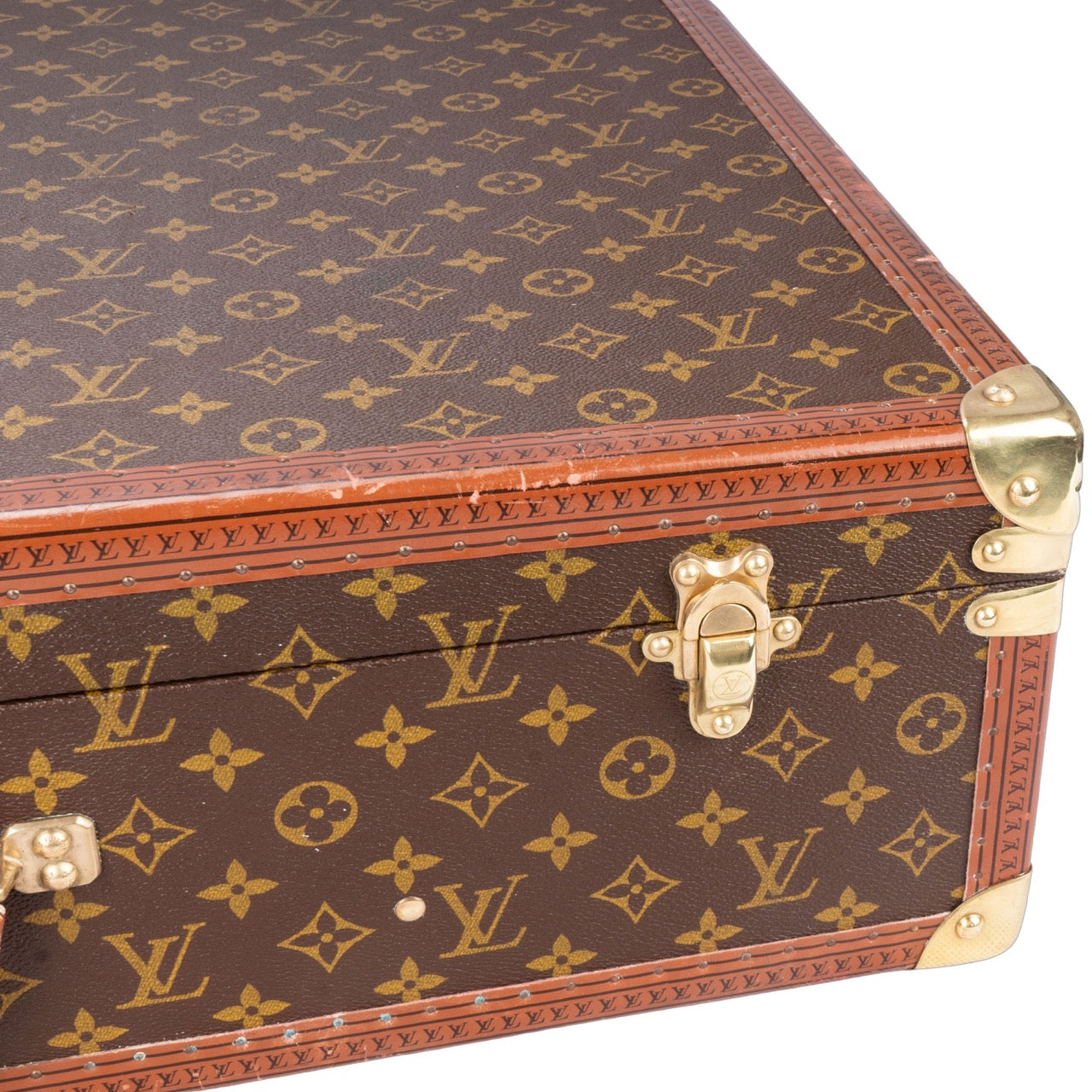 Louis Vuitton Canvas Monogram Bisten 70 Trunk Koffer