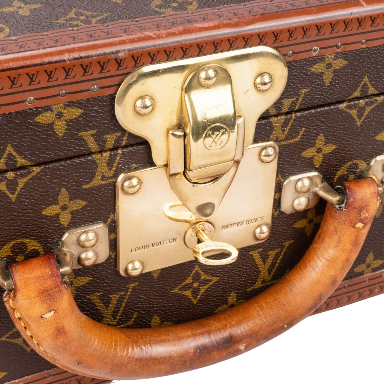 Louis Vuitton Canvas Monogram Bisten 70 Trunk Koffer