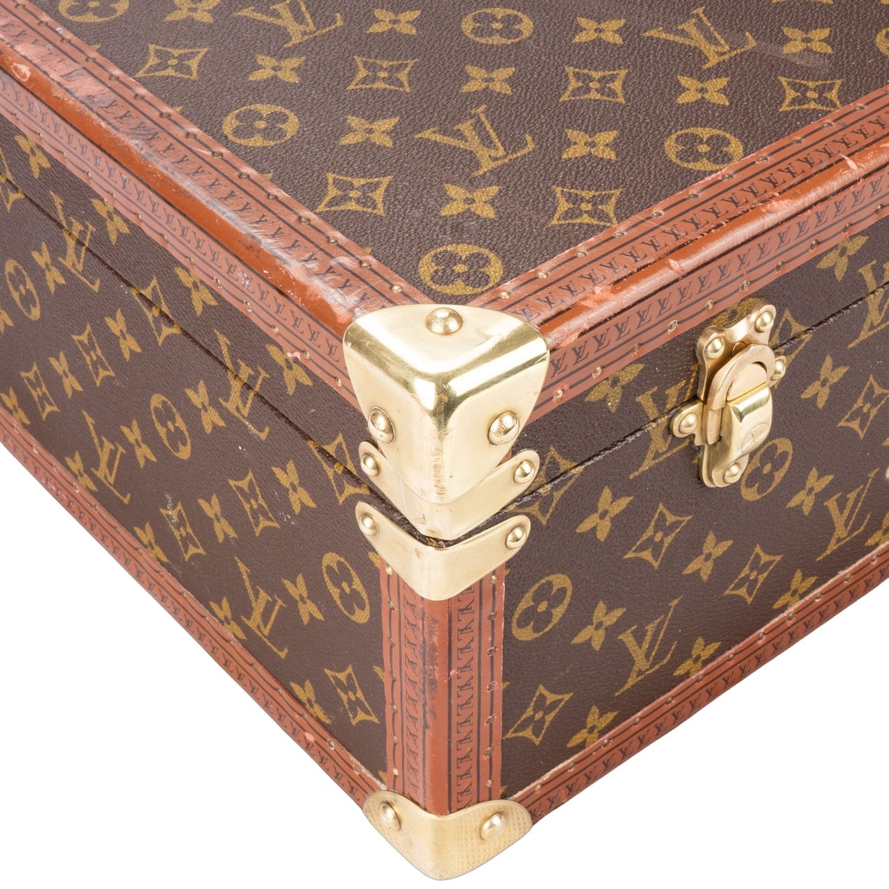 Louis Vuitton Canvas Monogram Bisten 70 Trunk Koffer