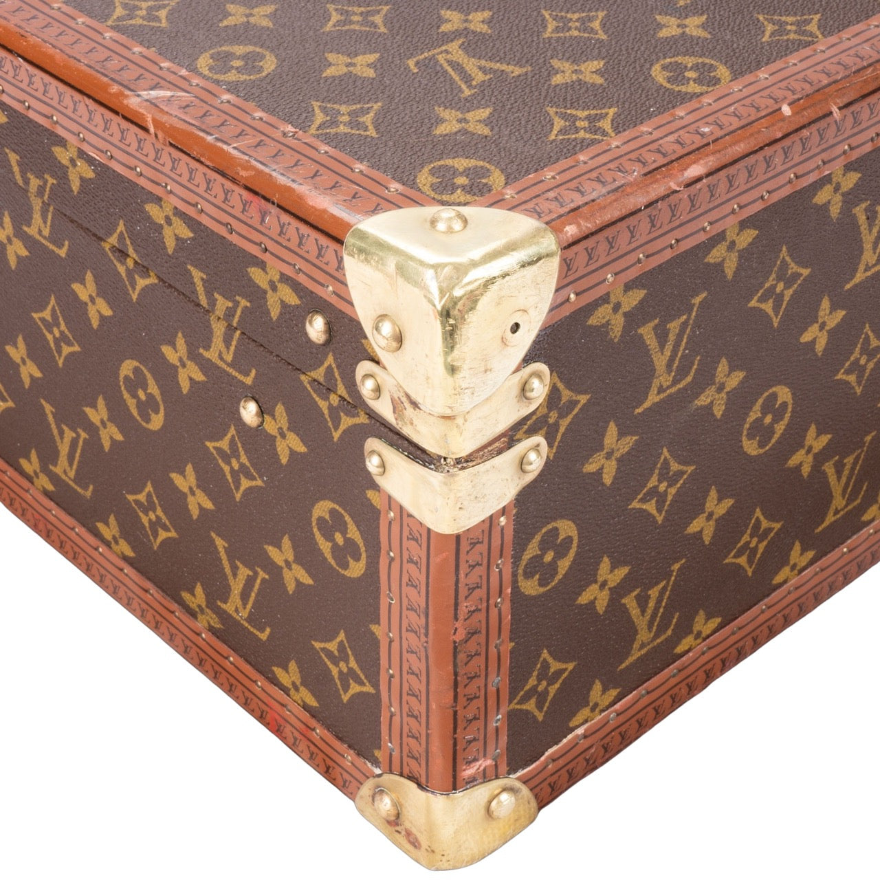 Louis Vuitton Canvas Monogram Bisten 70 Trunk Koffer