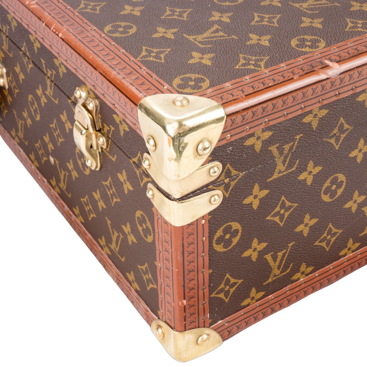 Louis Vuitton Canvas Monogram Bisten 70 Trunk Koffer