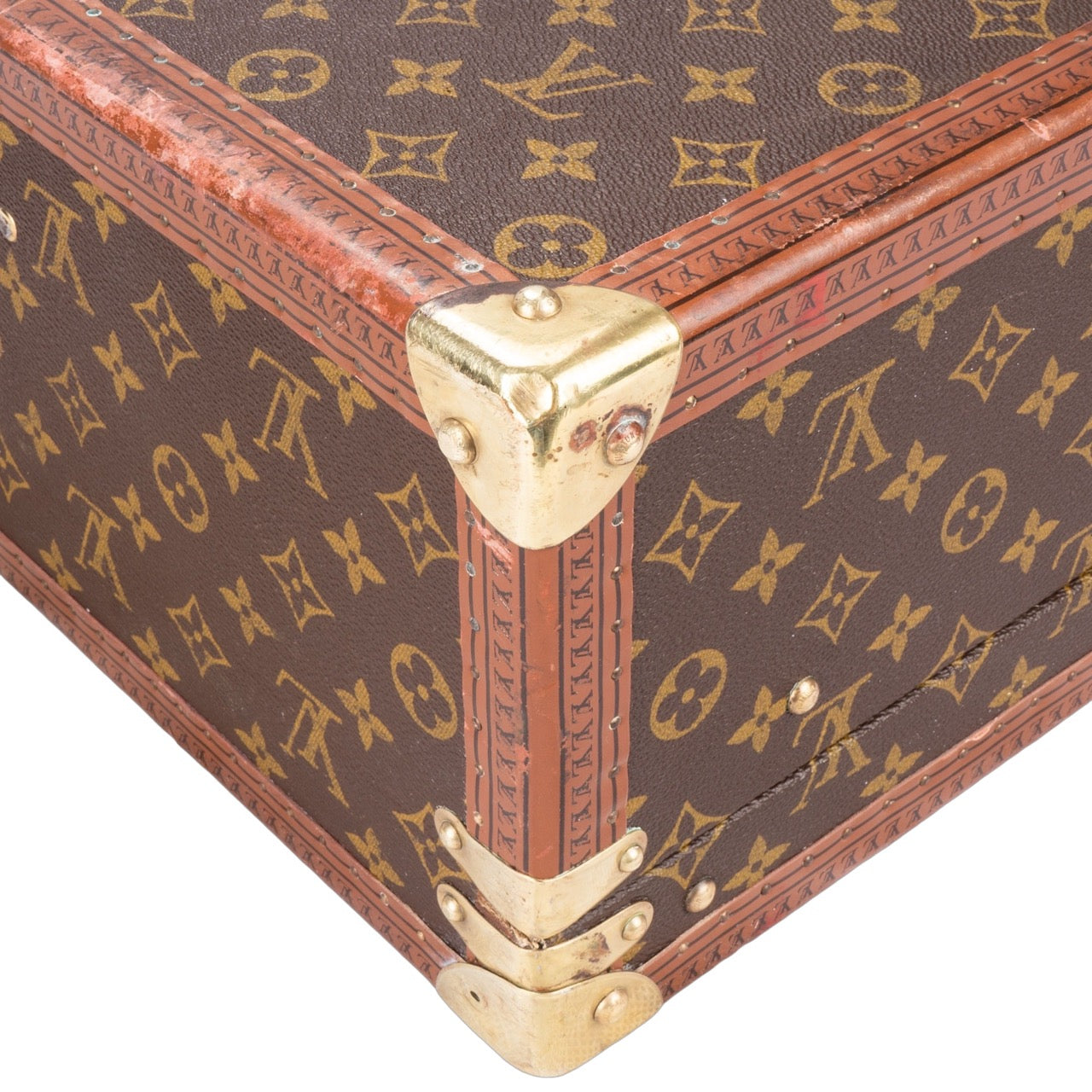 Louis Vuitton Canvas Monogram Bisten 70 Trunk Koffer