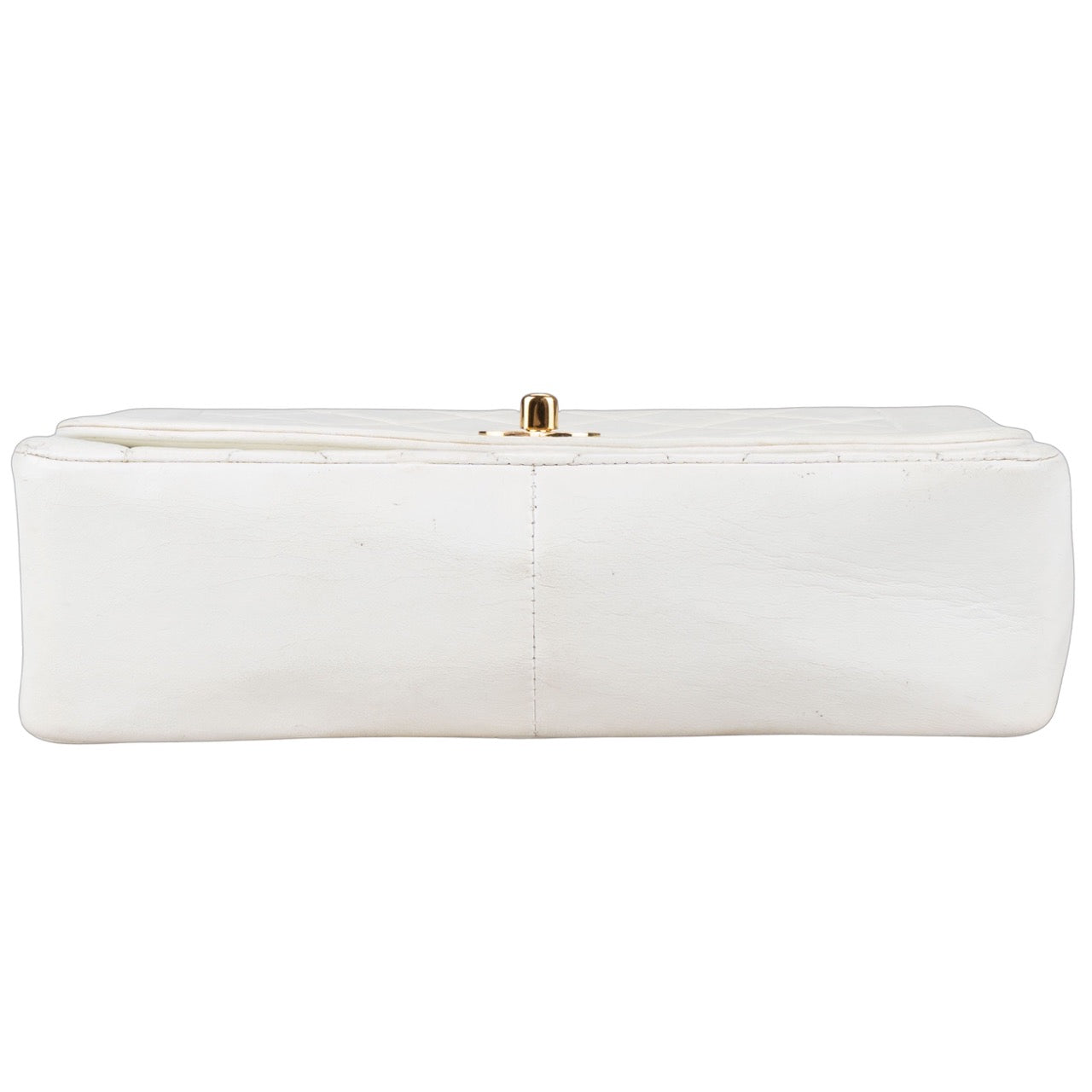 Chanel Quilted Lambskin 24K Gold Single Diana Crossbody Bag