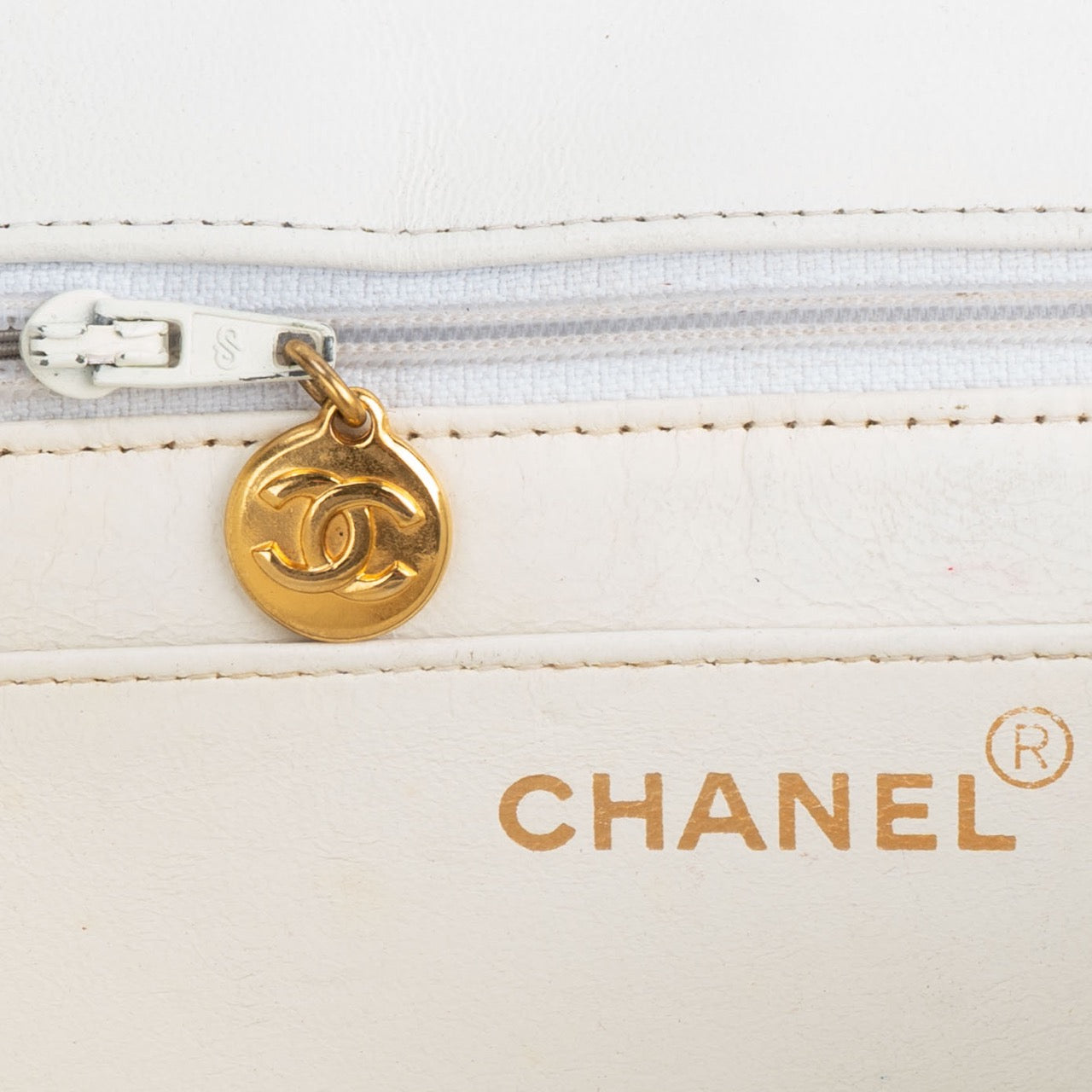 Chanel Quilted Lambskin 24K Gold Single Diana Crossbody Bag