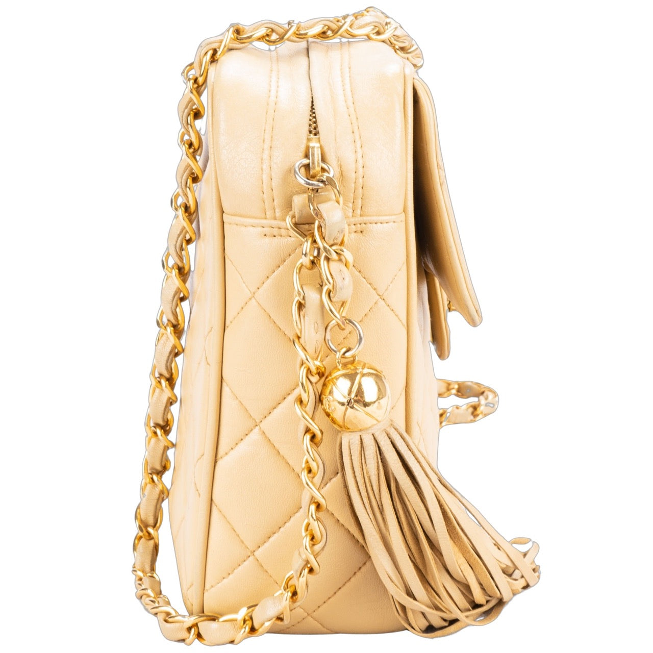 Chanel Quilted Lambskin Camera Crossbody Flap Bag