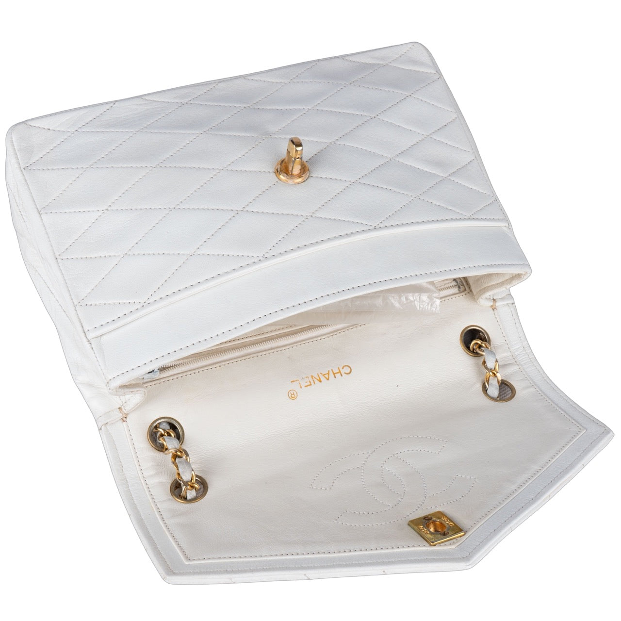 Chanel Quilted Lambskin Single Flap Bag