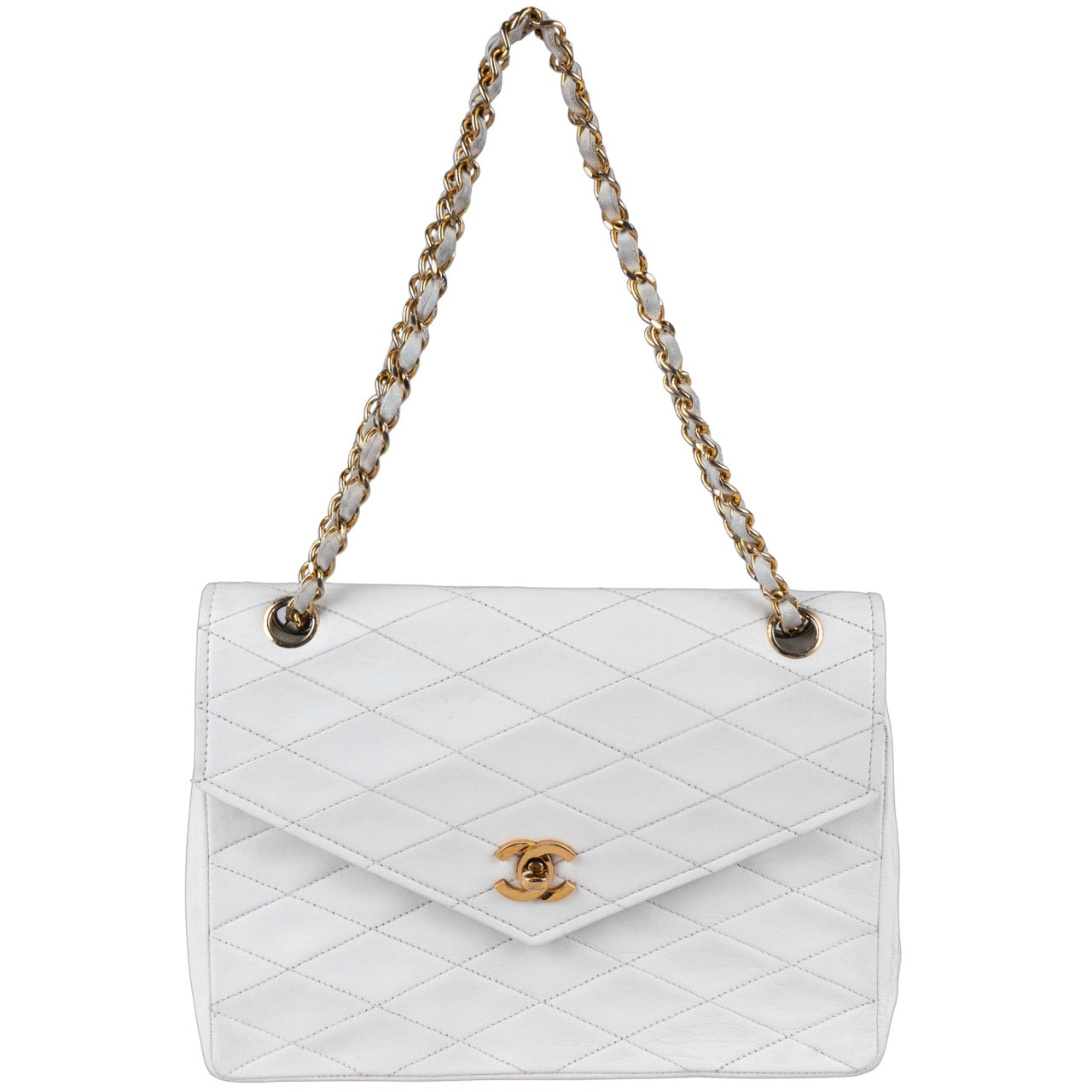 Chanel Quilted Lambskin Single Flap Bag