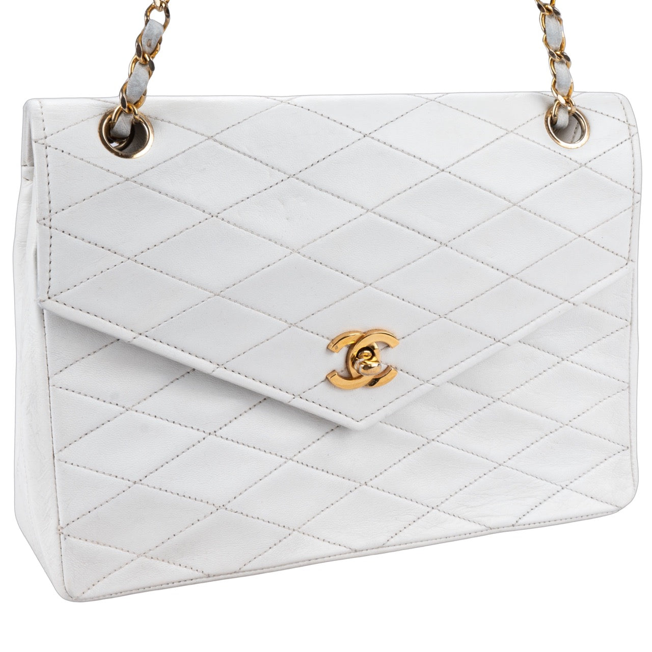 Chanel Quilted Lambskin Single Flap Bag