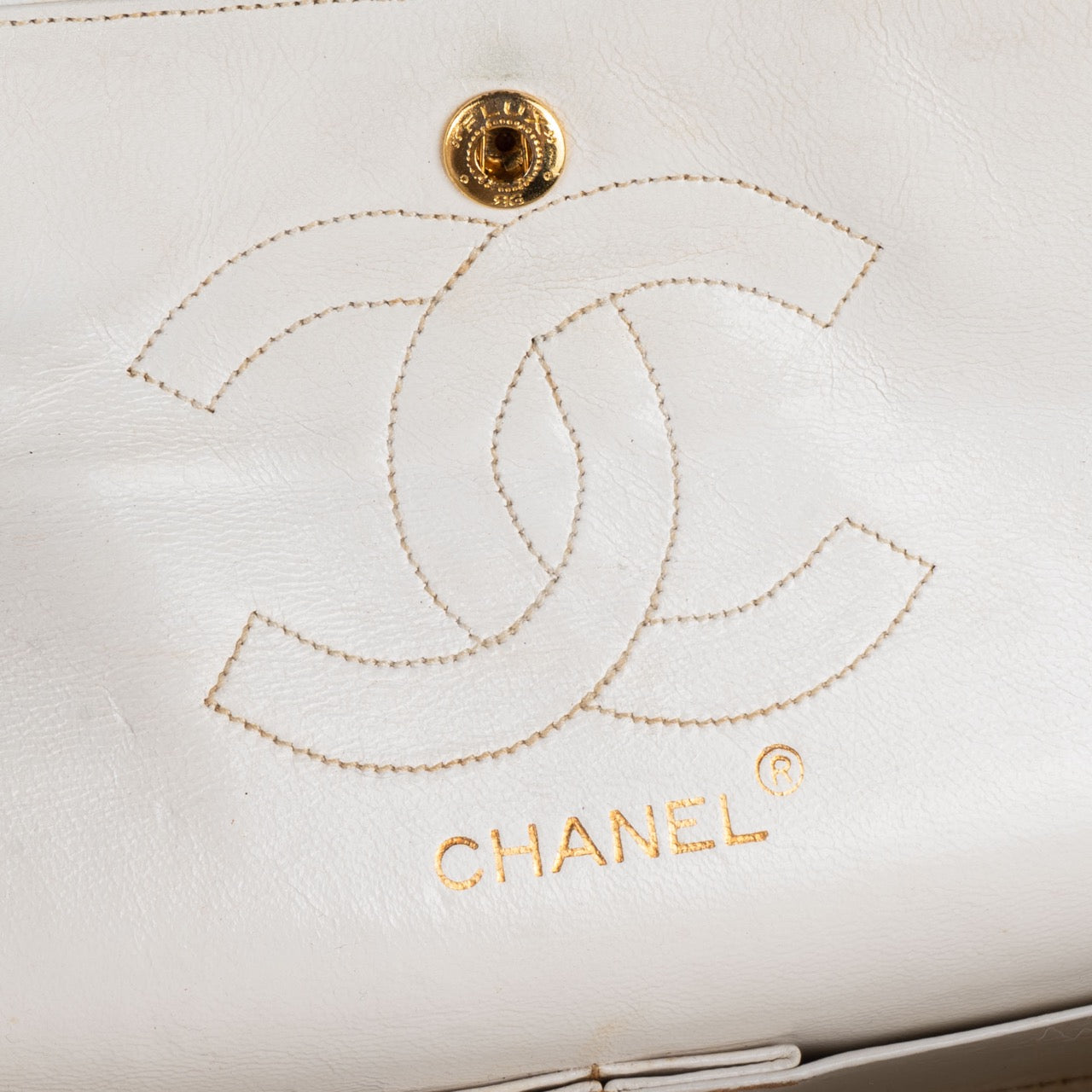 Chanel Quilted Lambskin 24K Double Flap Bag