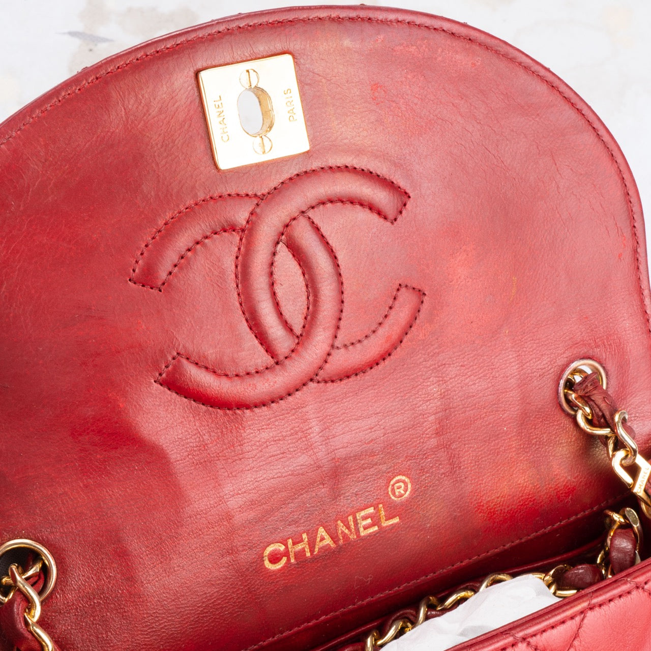 Chanel Quilted Lambskin 24K Gold Single Crossbody Flap Bag