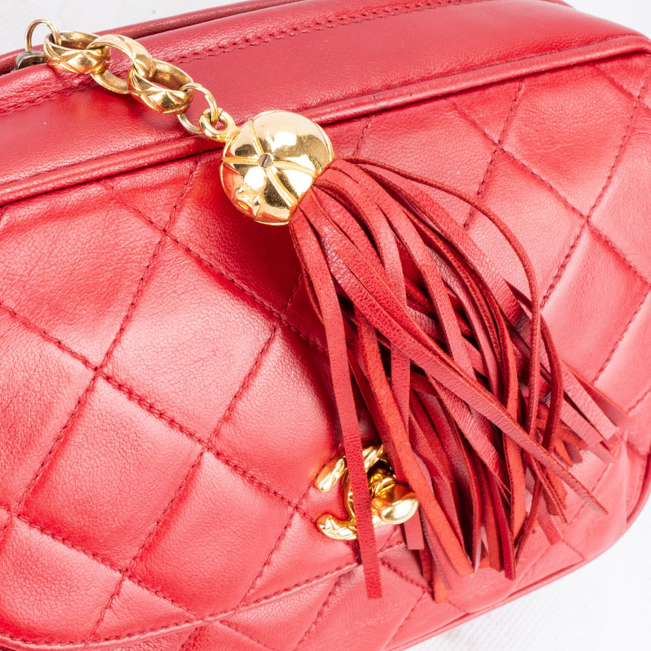 Chanel Quilted Lambskin Camera Crossbody Flap Bag