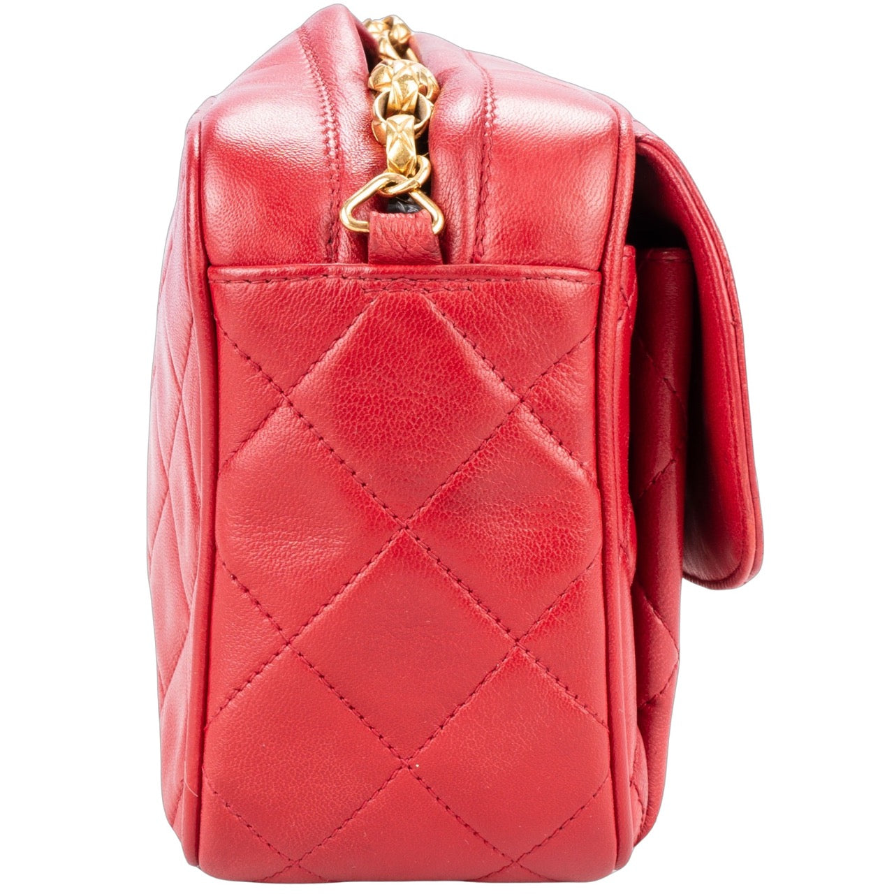 Chanel Quilted Lambskin Camera Crossbody Flap Bag