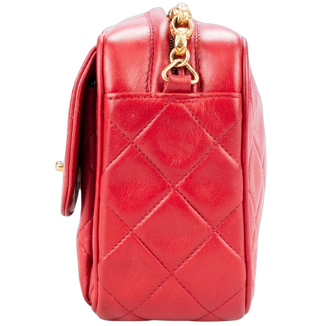 Chanel Quilted Lambskin Camera Crossbody Flap Bag