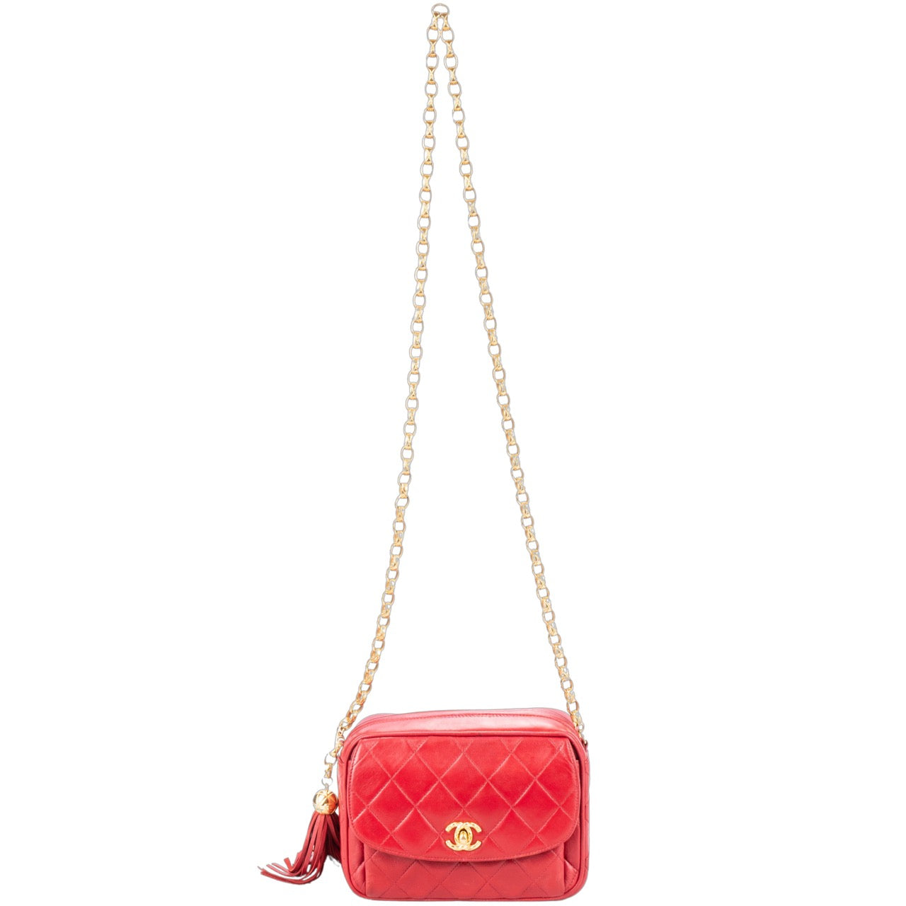 Chanel Quilted Lambskin Camera Crossbody Flap Bag