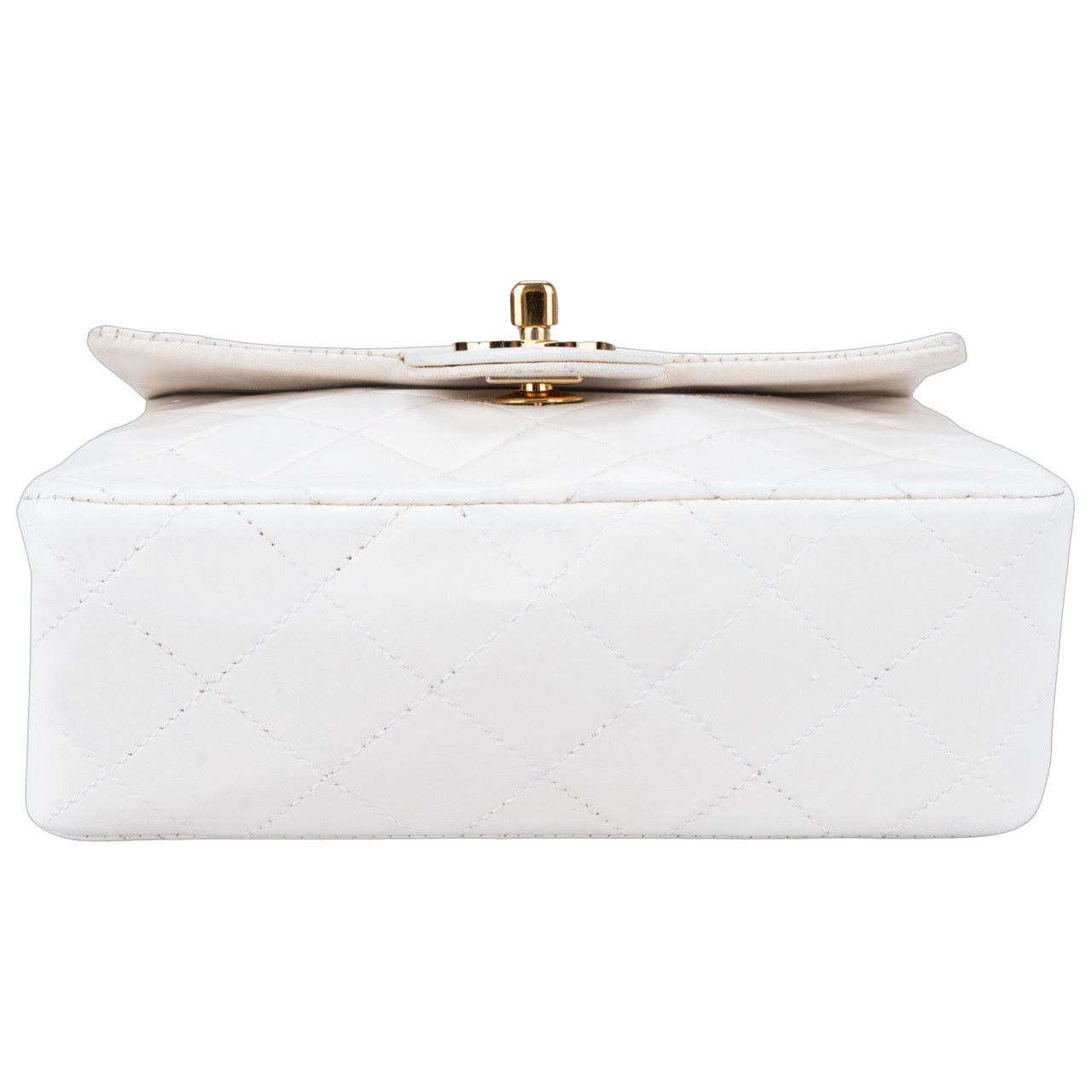 Chanel Quilted Lambskin 24K Gold Mini Single Flap Crossbody Bag
