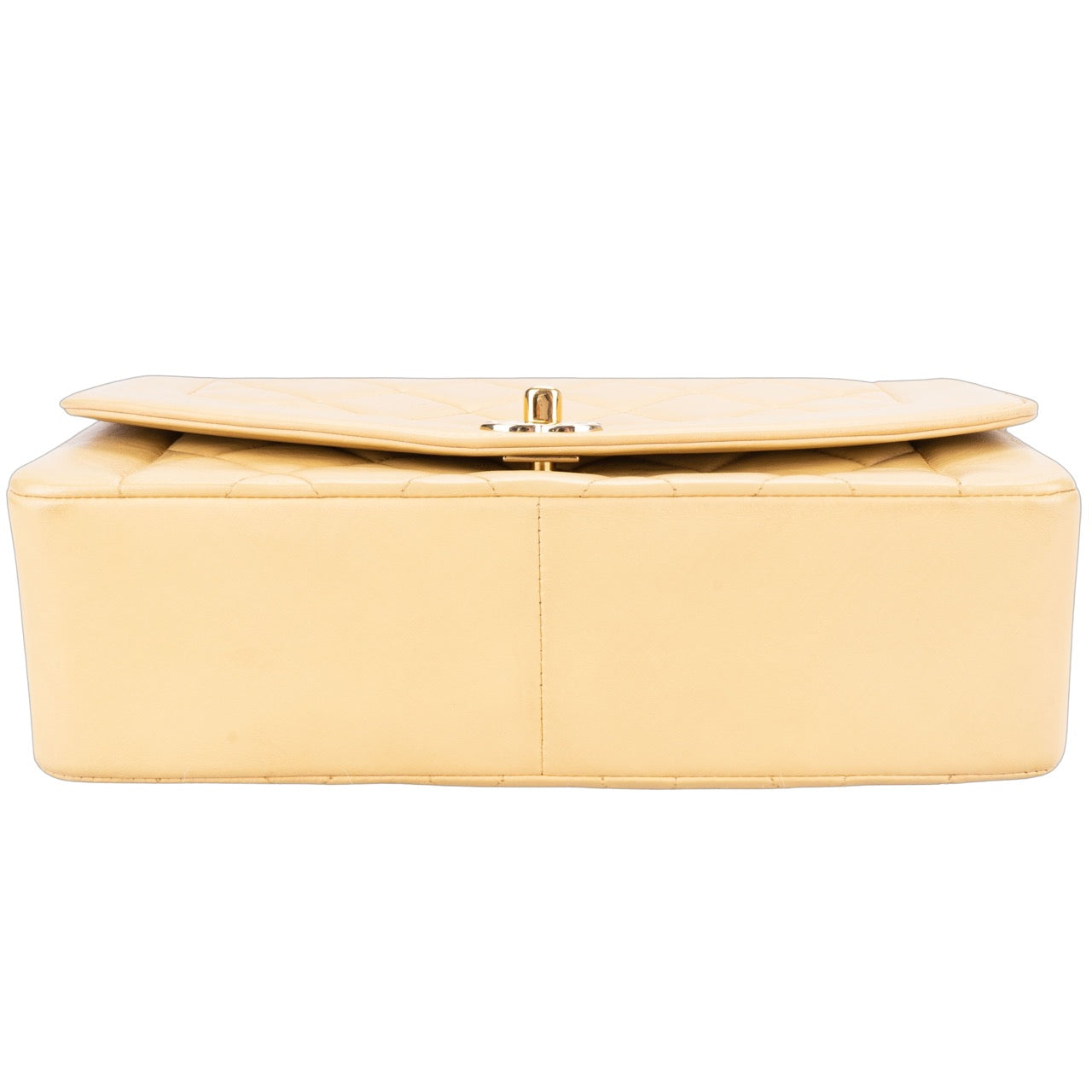 Chanel Quilted Lambskin 24K Gold Diana Single Flap Crossbody Bag