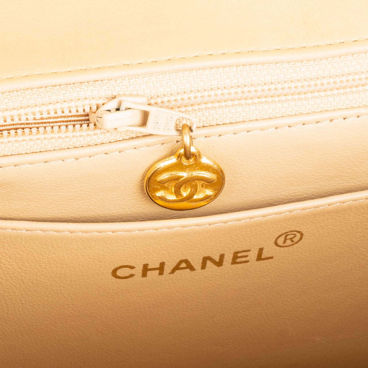 Chanel Quilted Lambskin 24K Gold Diana Single Flap Crossbody Bag