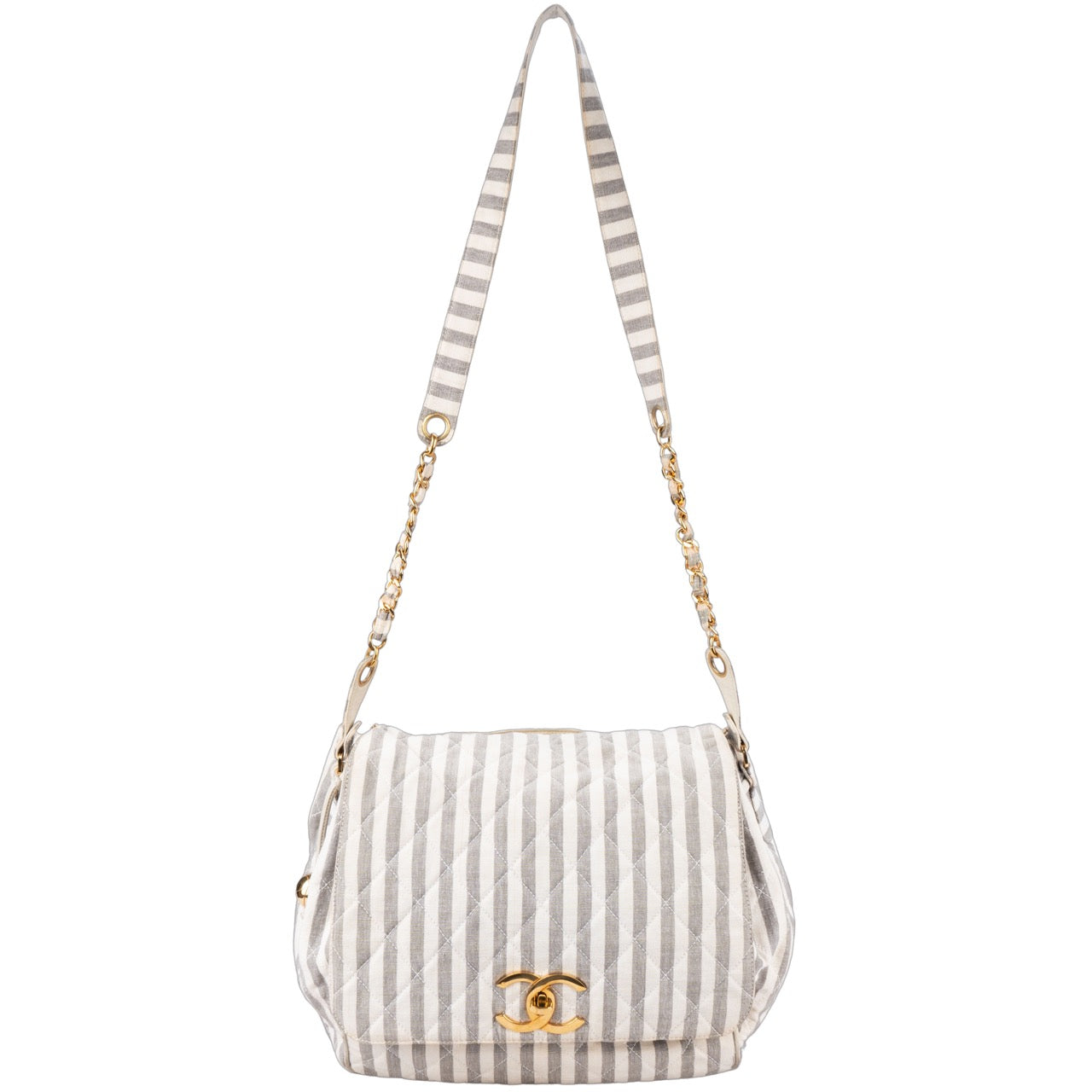 Chanel Quilted Cotton Crossbody Bag