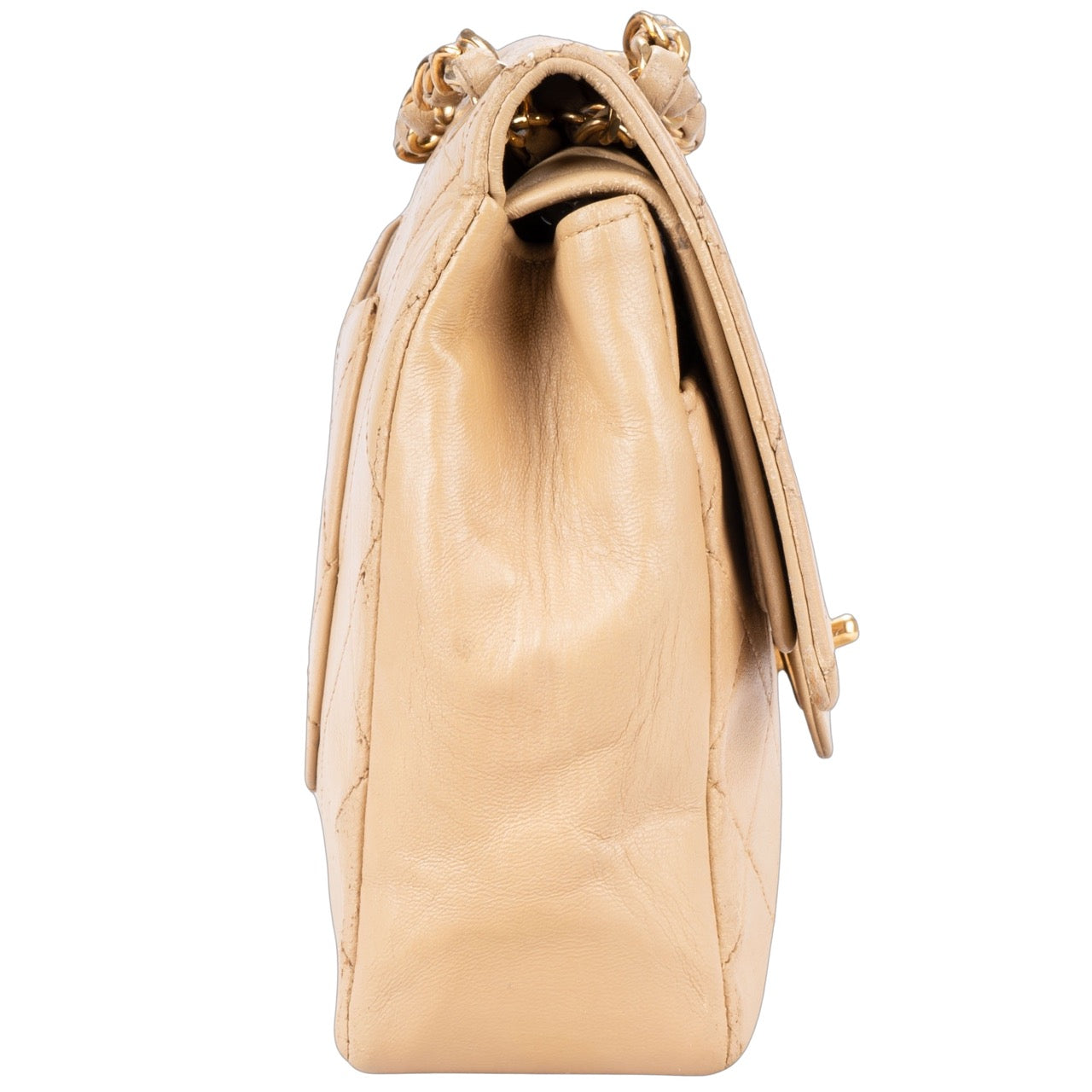 Chanel Quilted Lambskin 24K Gold Medium Double Flap Bag