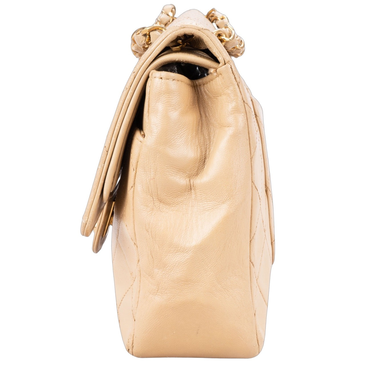 Chanel Quilted Lambskin 24K Gold Medium Double Flap Bag