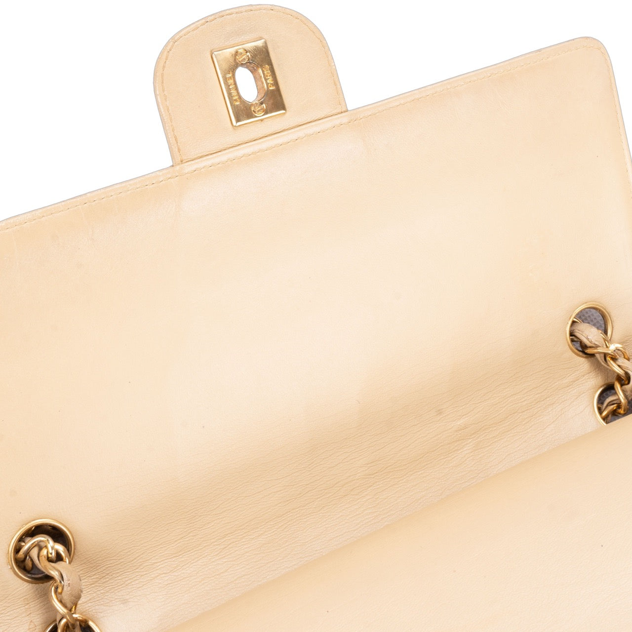 Chanel Quilted Lambskin 24K Gold Medium Double Flap Bag