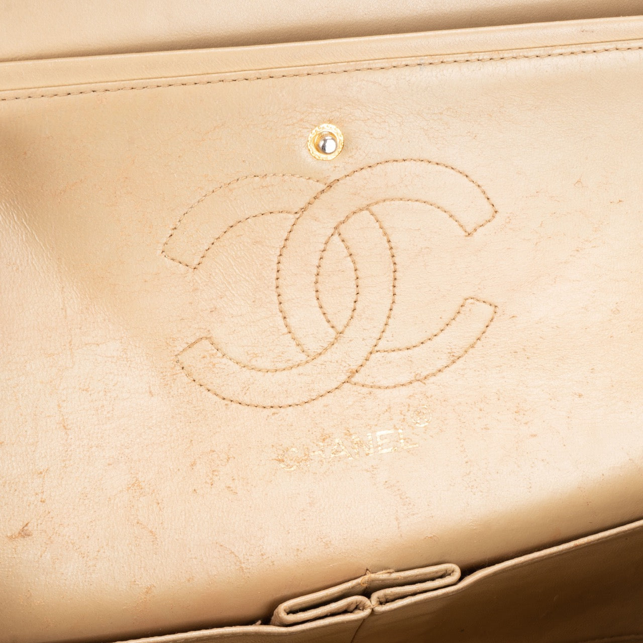 Chanel Quilted Lambskin 24K Gold Medium Double Flap Bag