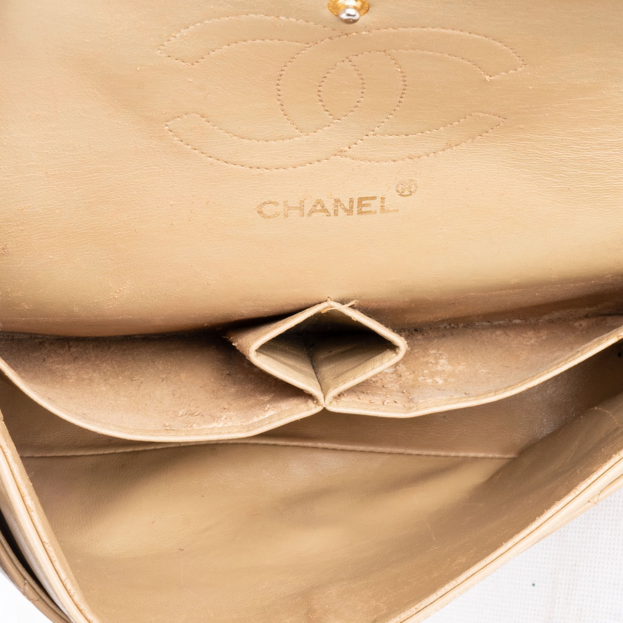 Chanel Quilted Lambskin 24K Gold Medium Double Flap Bag