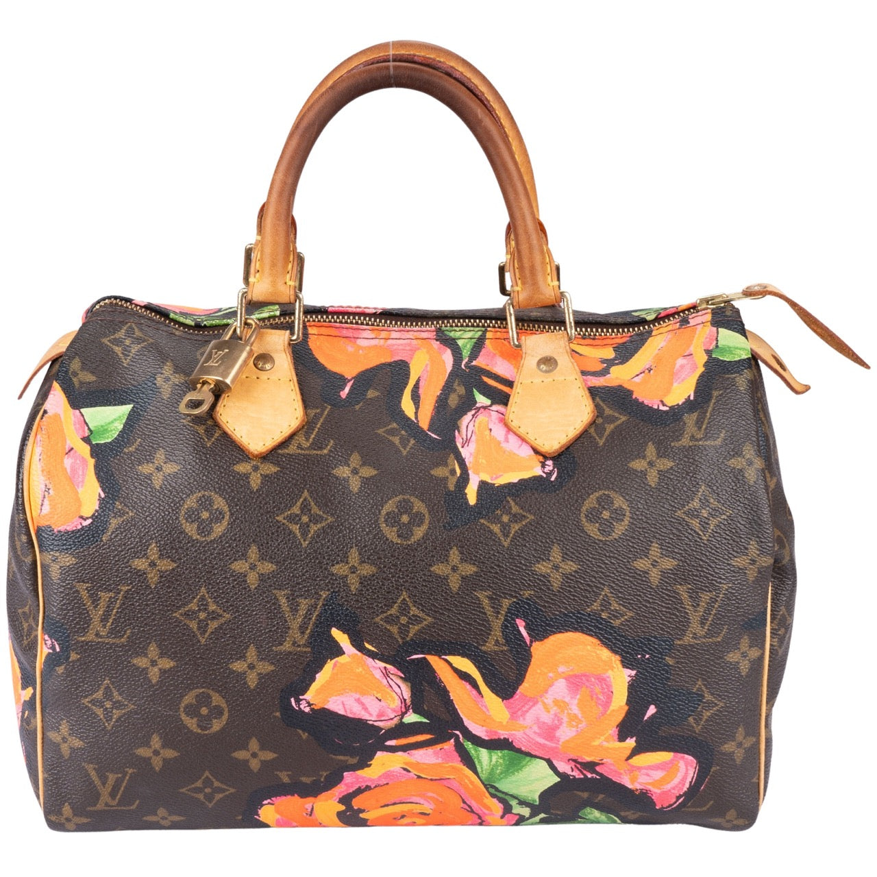 Louis Vuitton Canvas Monogram Roses by Stephen Sprouse 30 Speedy Bag