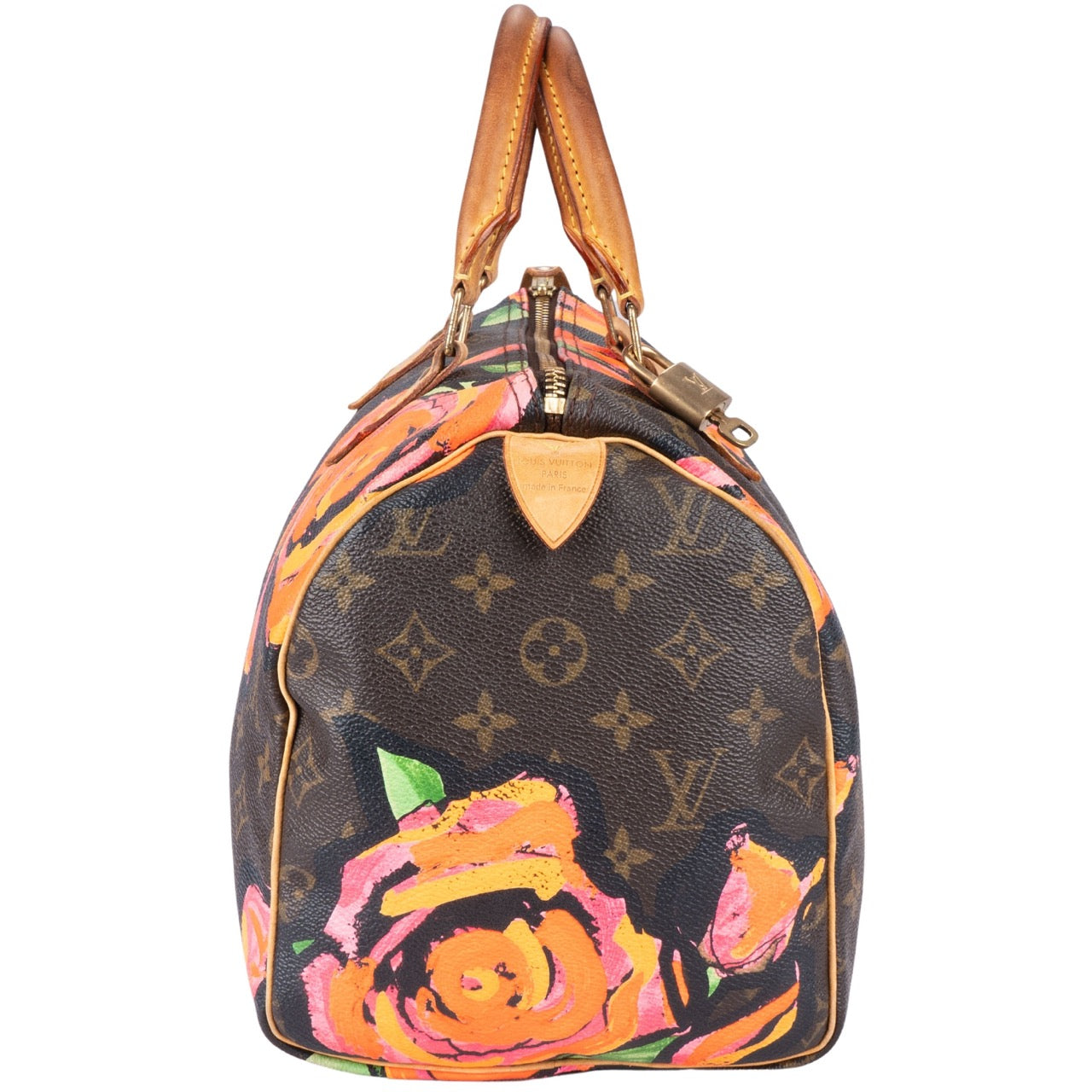 Louis Vuitton Canvas Monogram Roses by Stephen Sprouse 30 Speedy Bag