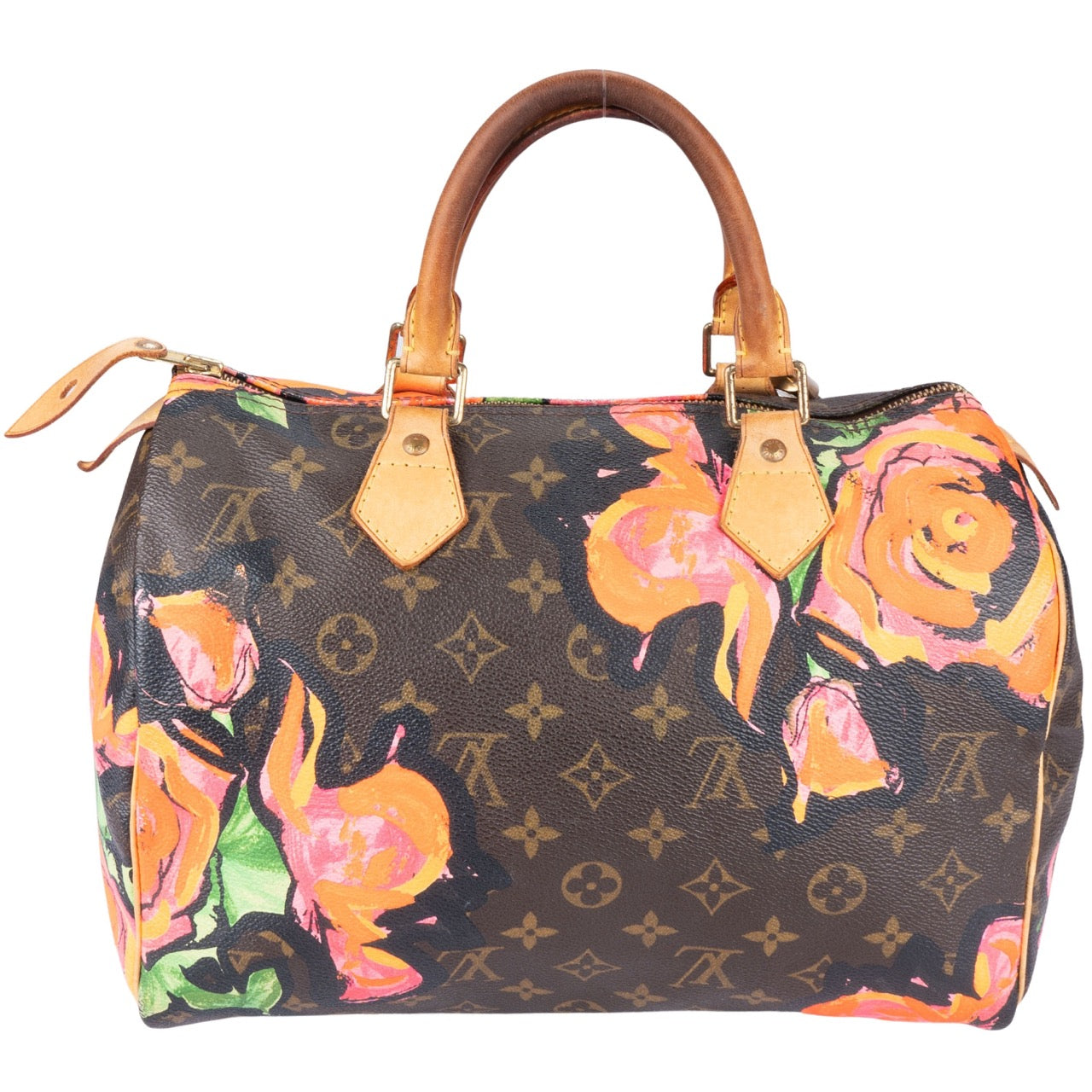 Louis Vuitton Canvas Monogram Roses by Stephen Sprouse 30 Speedy Bag