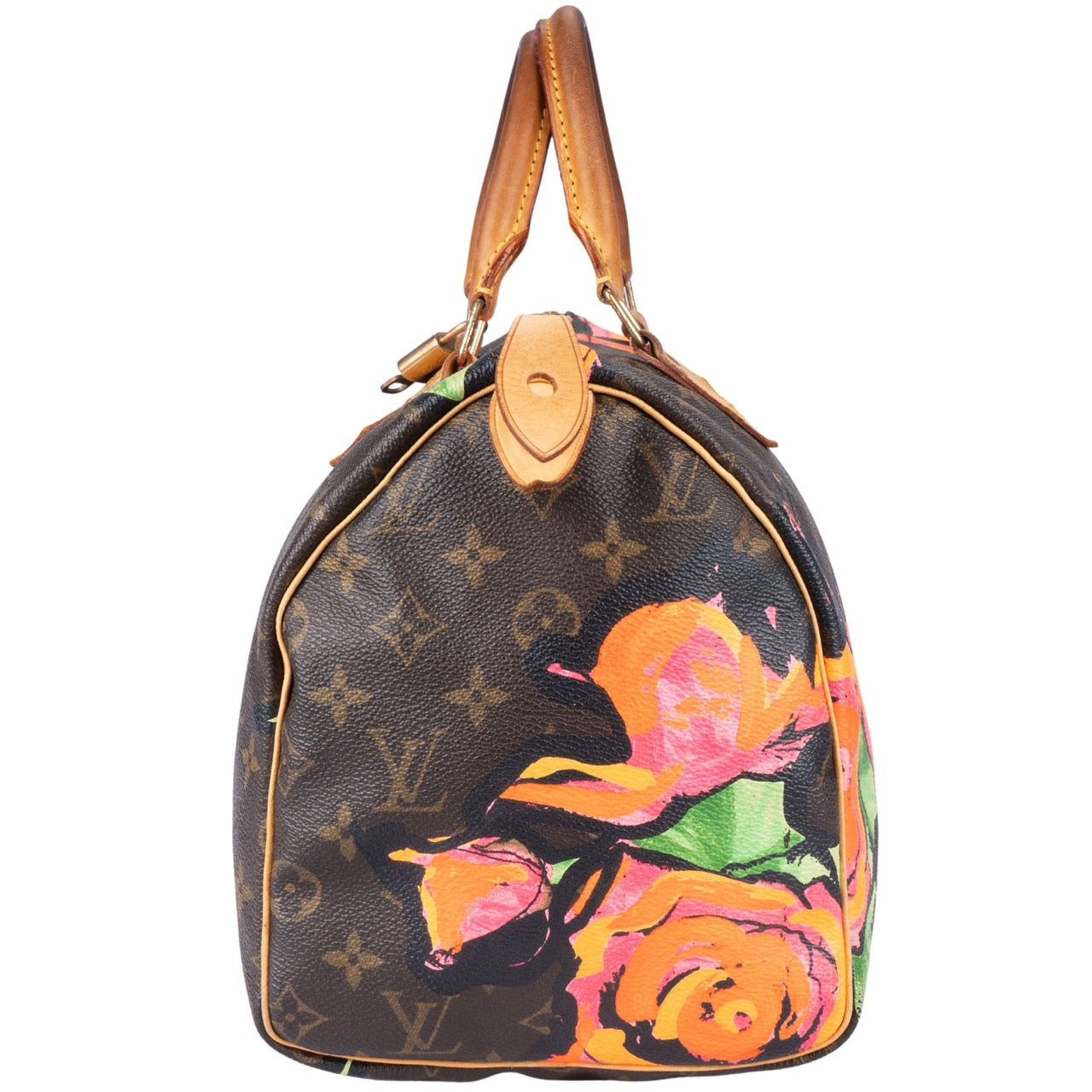 Louis Vuitton Canvas Monogram Roses by Stephen Sprouse 30 Speedy Bag