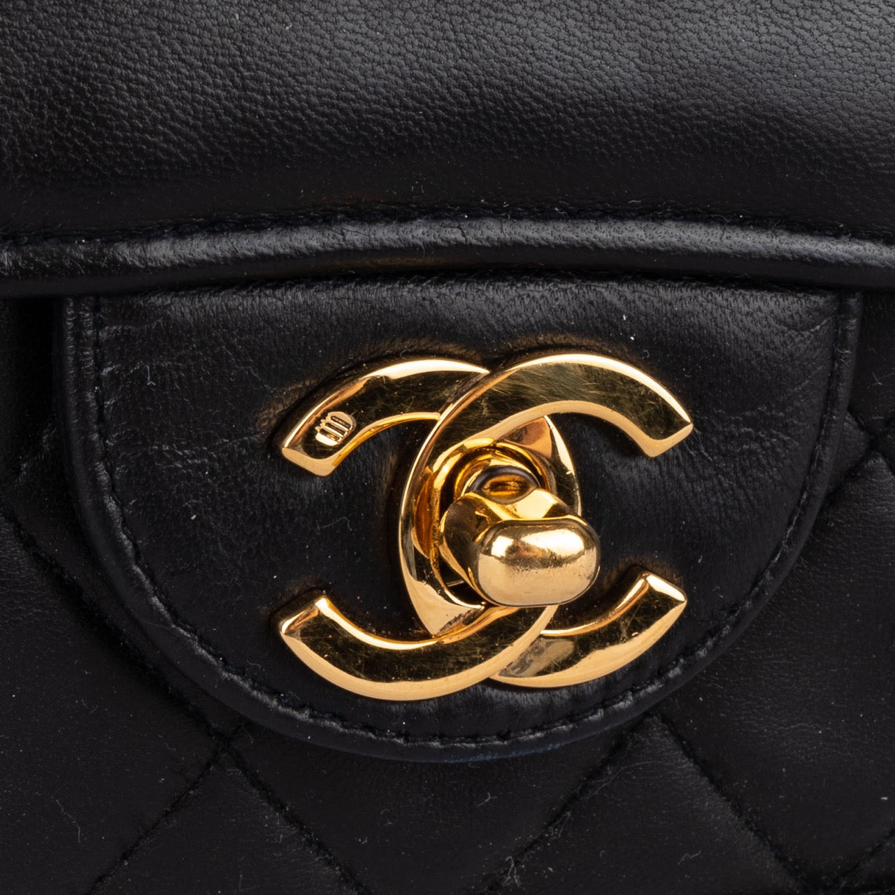 Chanel Quilted Lambskin 24K Gold Single Flap Bag