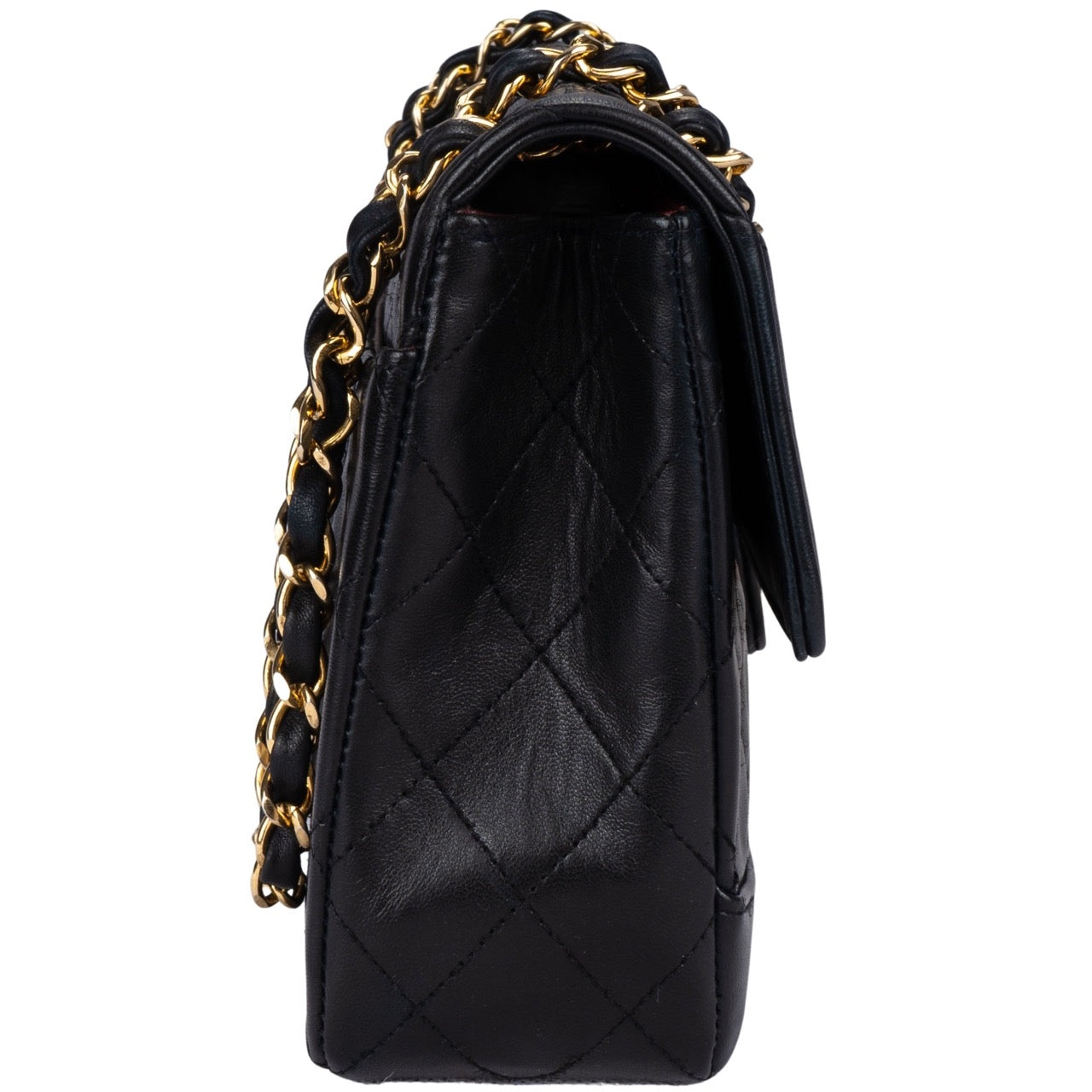 Chanel Quilted Lambskin 24K Gold Single Flap Bag