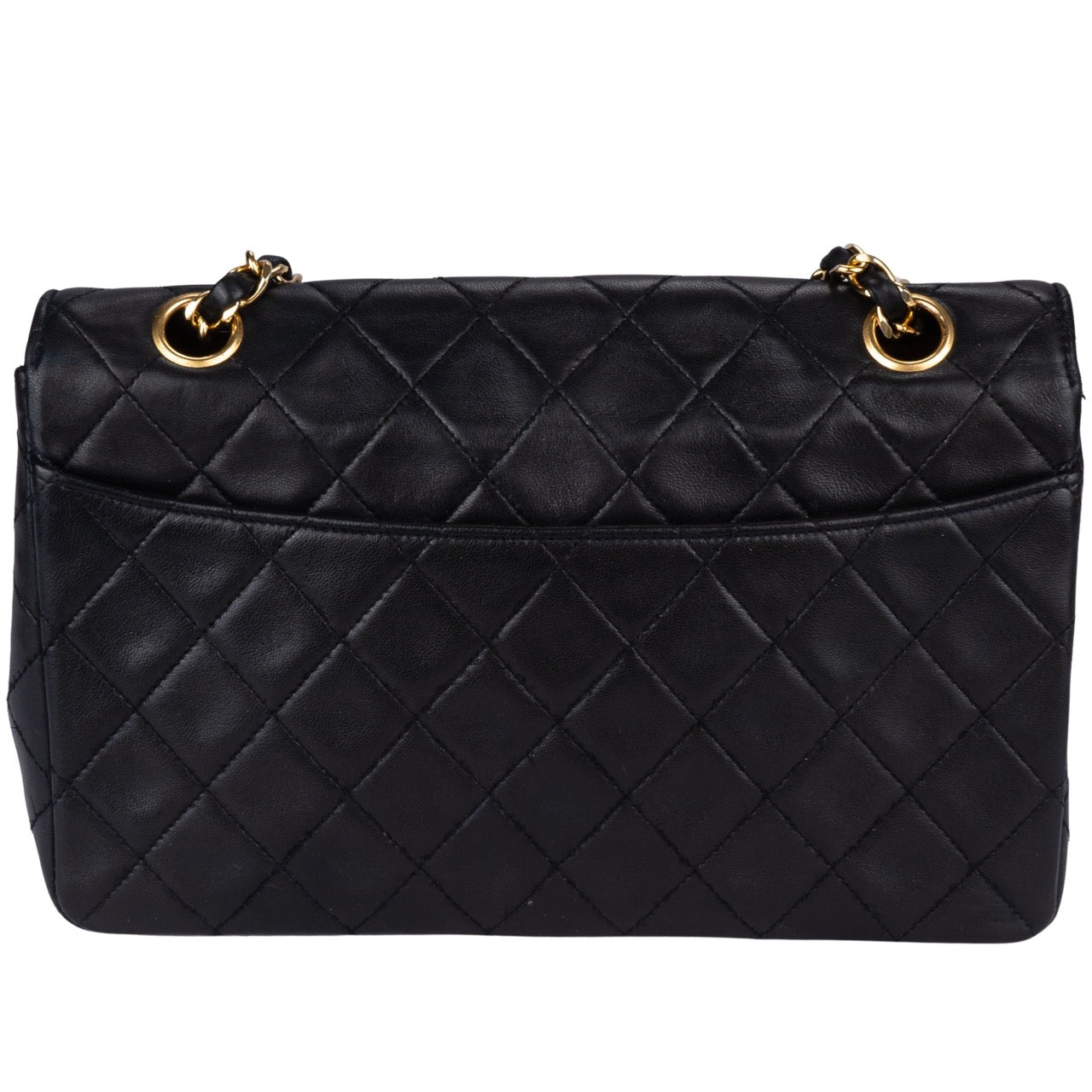 Chanel Quilted Lambskin 24K Gold Single Flap Bag