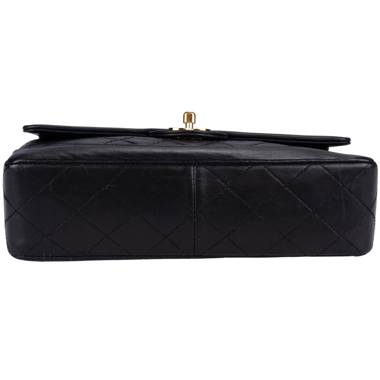 Chanel Quilted Lambskin 24K Gold Single Flap Bag