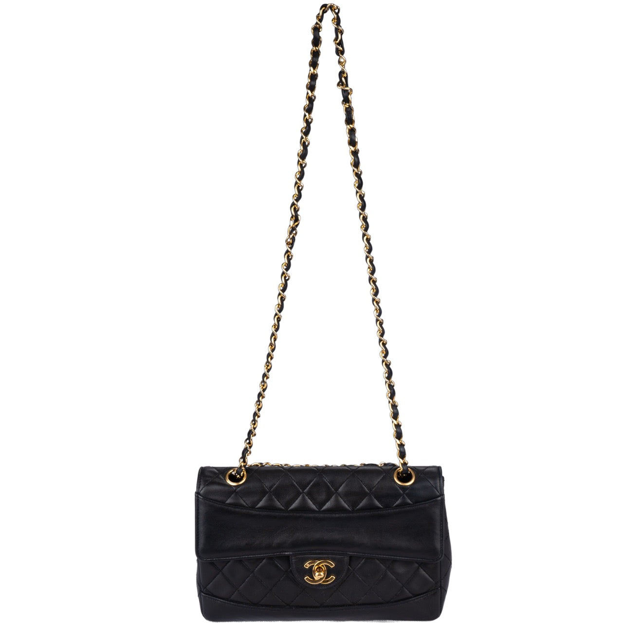 Chanel Quilted Lambskin 24K Gold Single Flap Bag