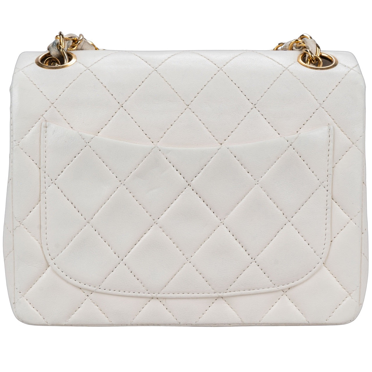 Chanel Quilted Lambskin 24K Gold Single Flap Crossbody Bag
