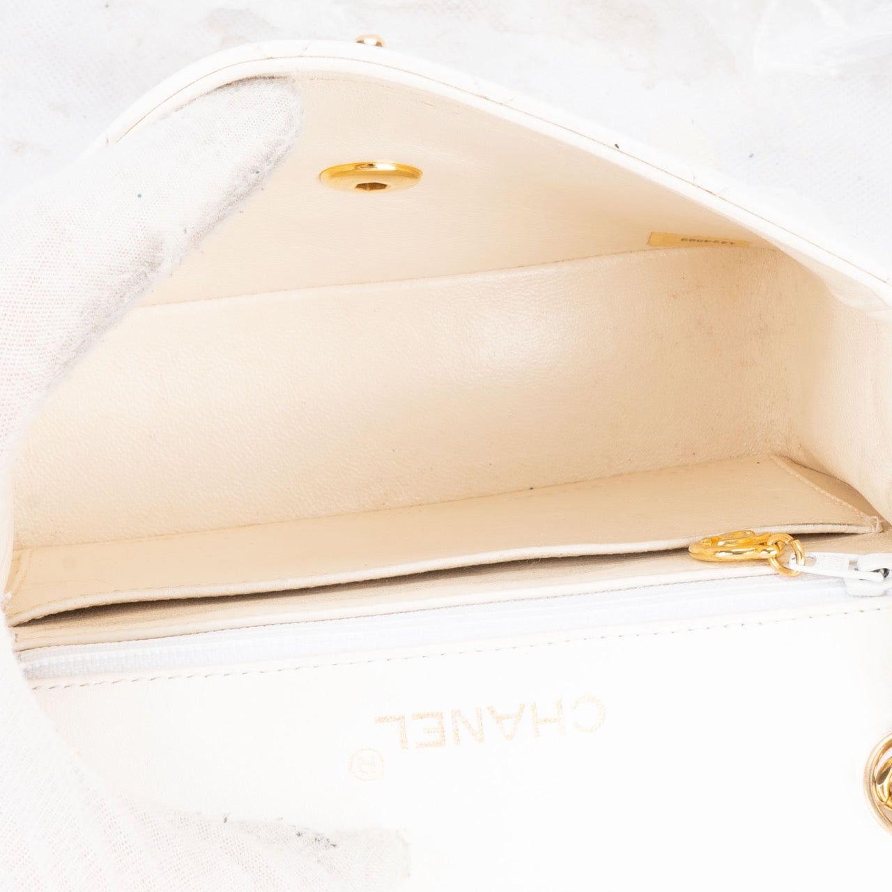 Chanel Quilted Lambskin 24K Gold Single Flap Crossbody Bag