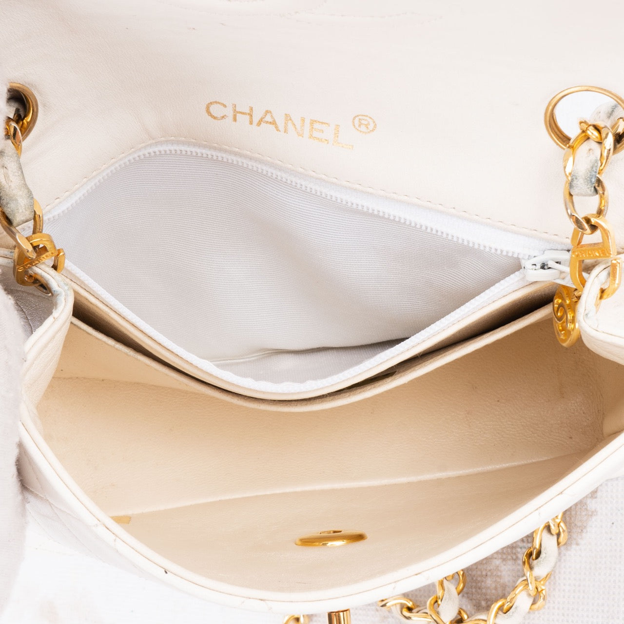 Chanel Quilted Lambskin 24K Gold Single Flap Crossbody Bag