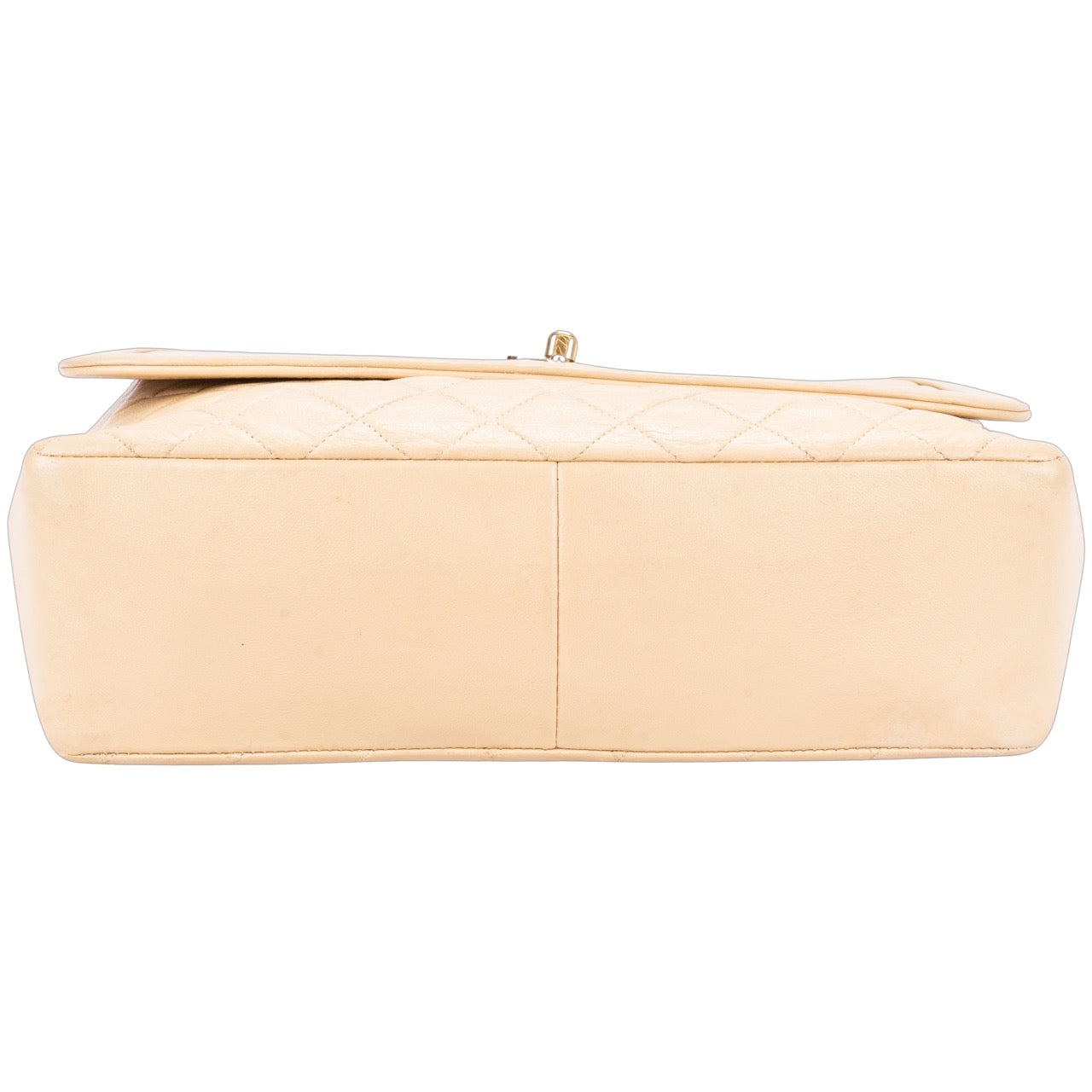 Chanel Quilted Lambskin 24K Gold Single Flap Crossbody Bag