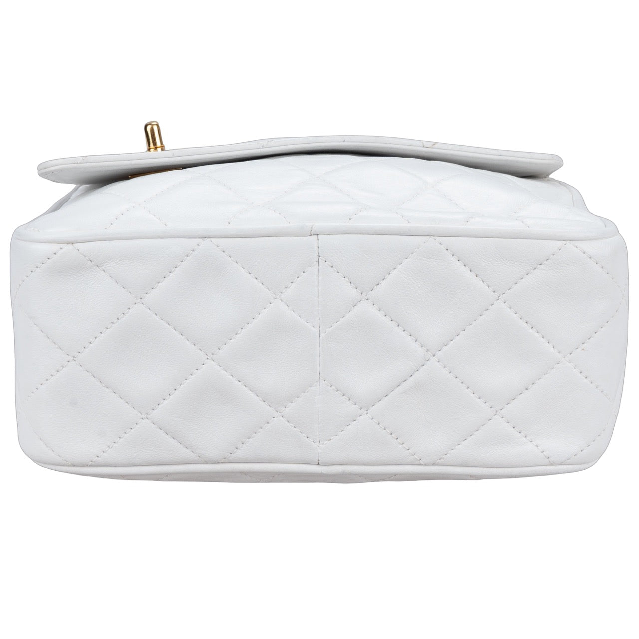 Chanel Quilted Lambskin 24K Gold Camera Crossbody Bag