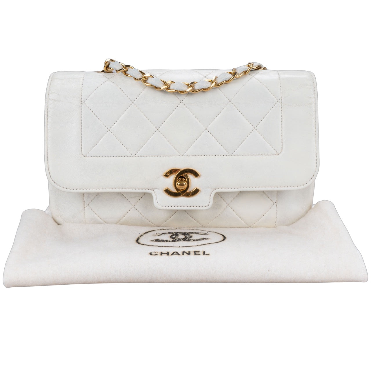Chanel Quilted Lambskin 24K Gold Single Flap Crossbody Bag