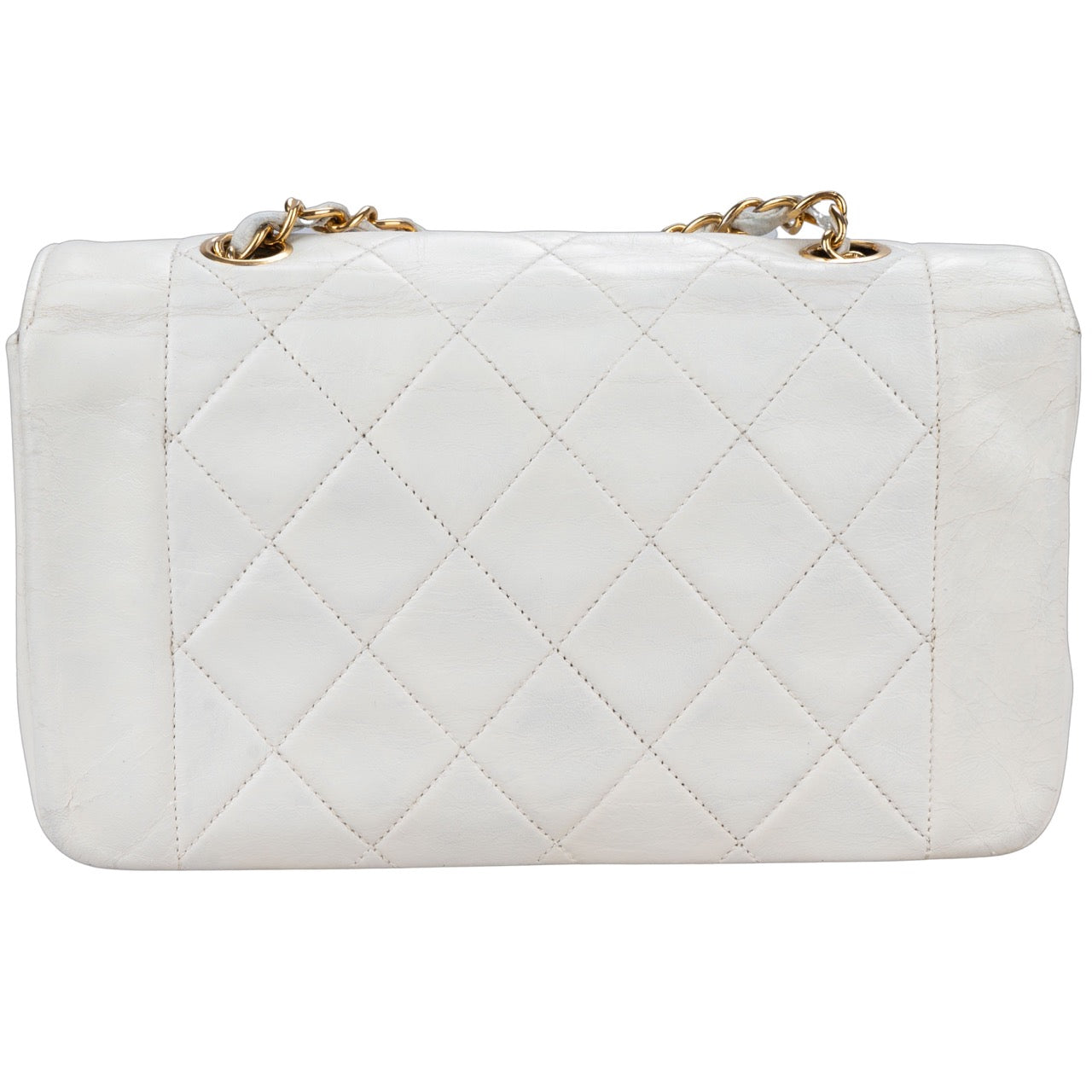 Chanel Quilted Lambskin 24K Gold Single Flap Crossbody Bag