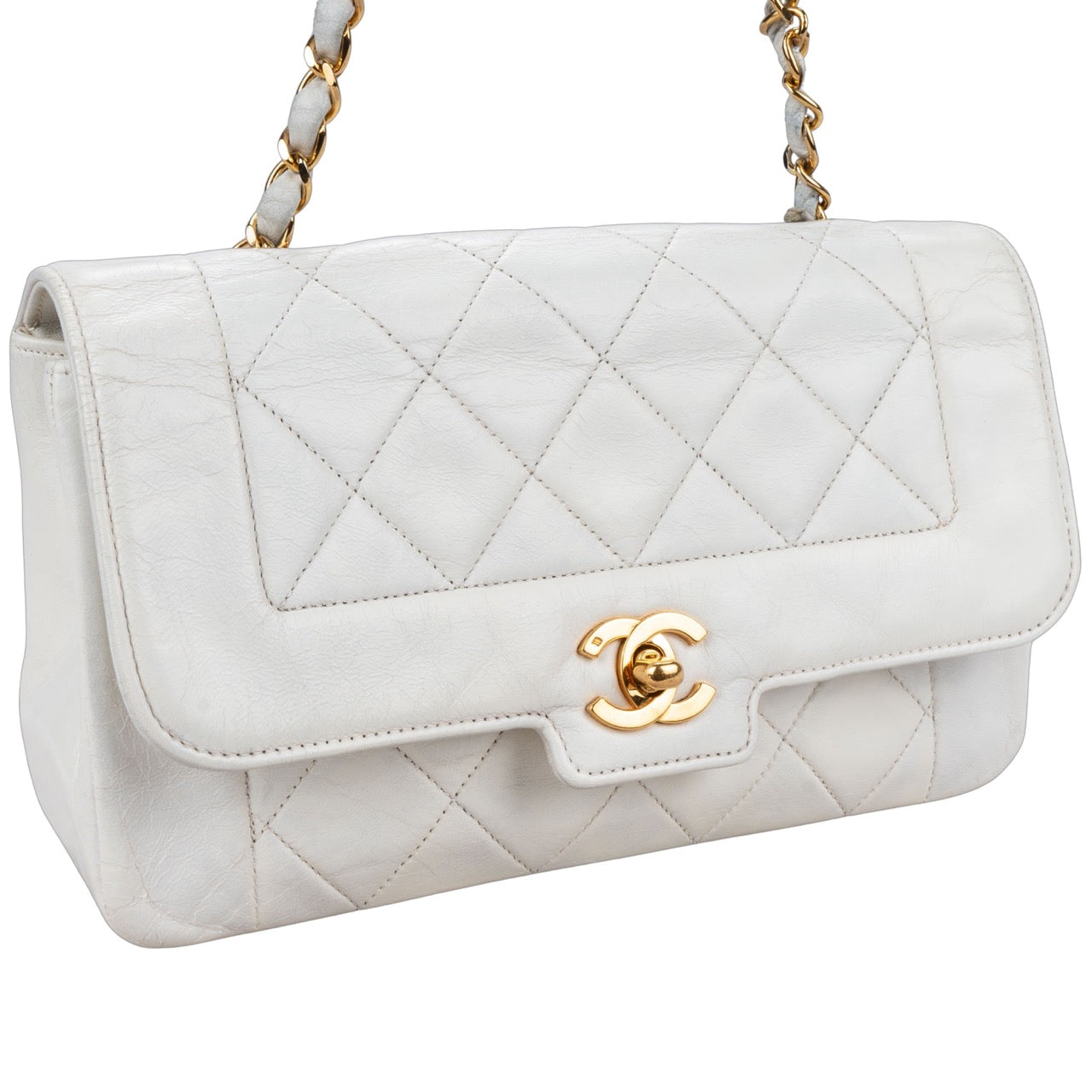 Chanel Quilted Lambskin 24K Gold Single Flap Crossbody Bag