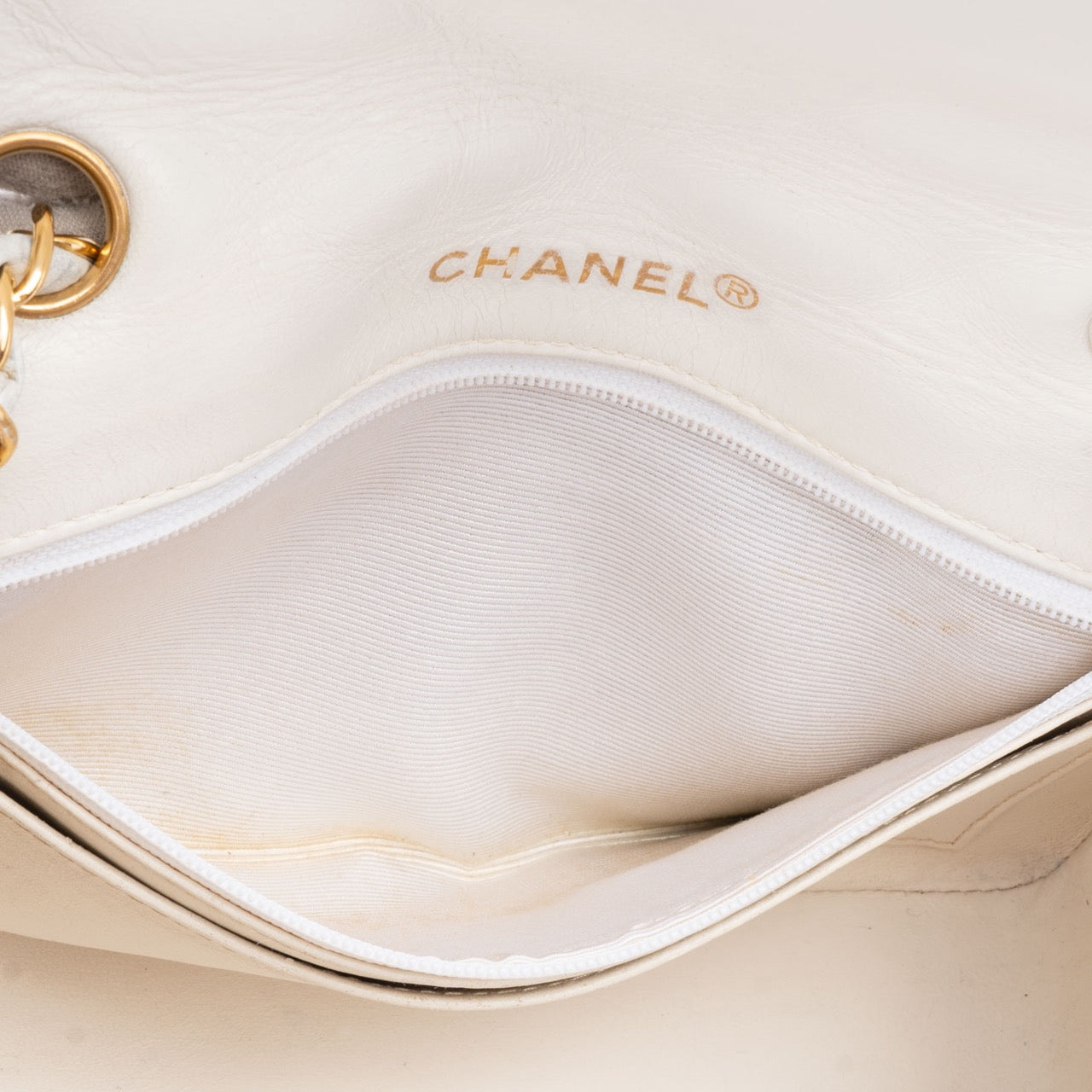 Chanel Quilted Lambskin 24K Gold Single Flap Crossbody Bag